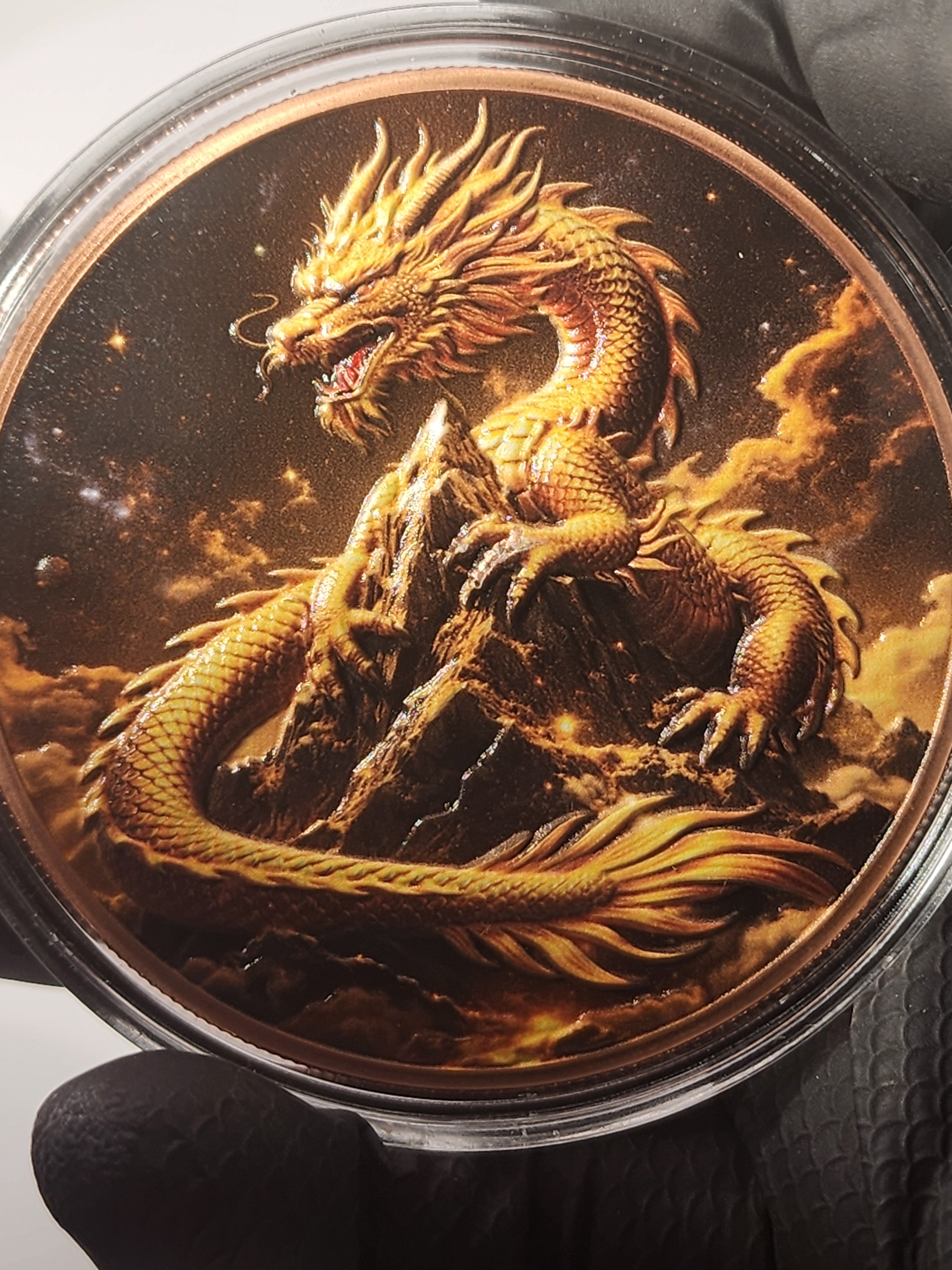 Eye of the Dragon: Triple Colorized Copper Round Collection