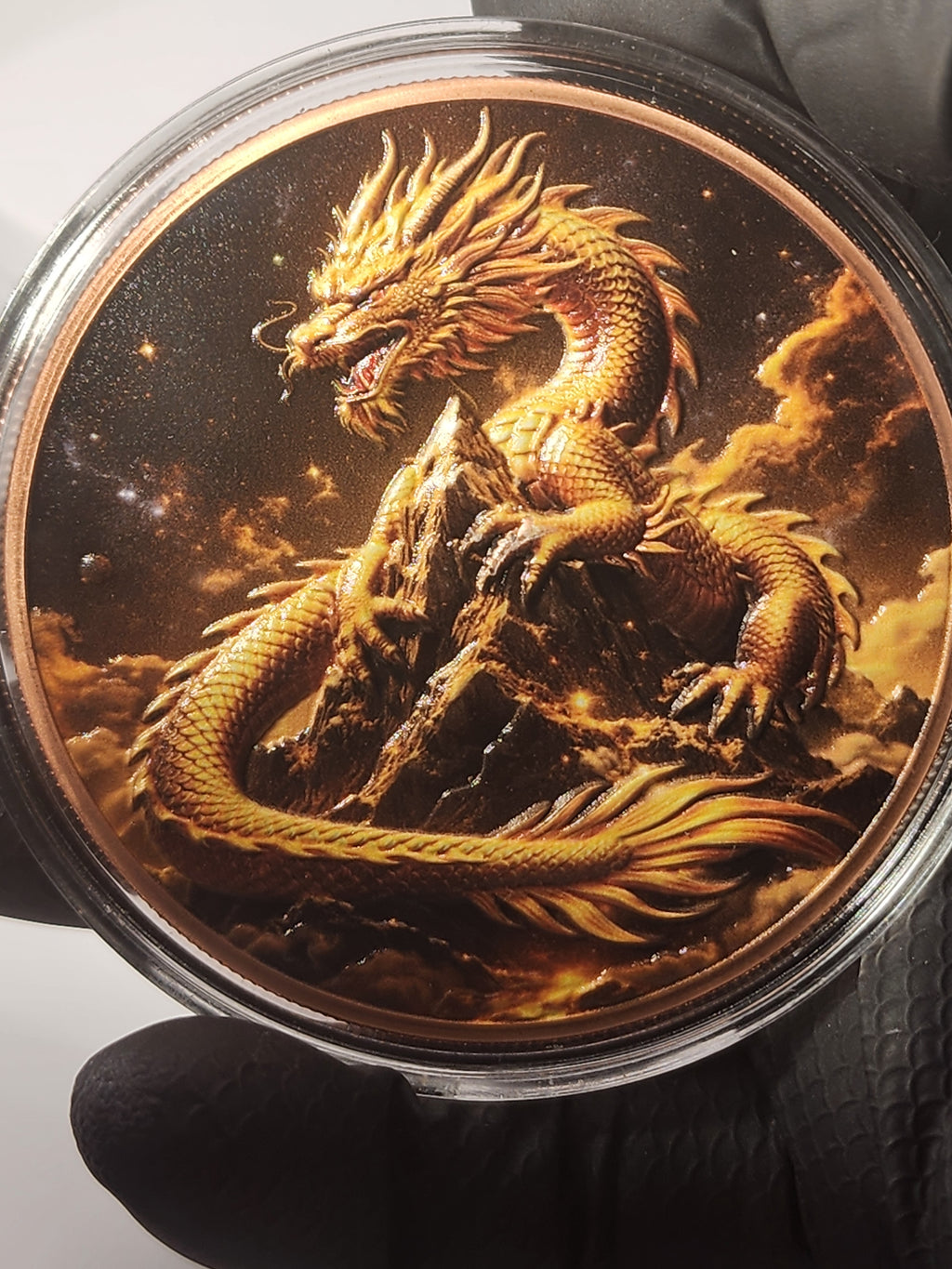 Golden Dragon 5oz Copper Round