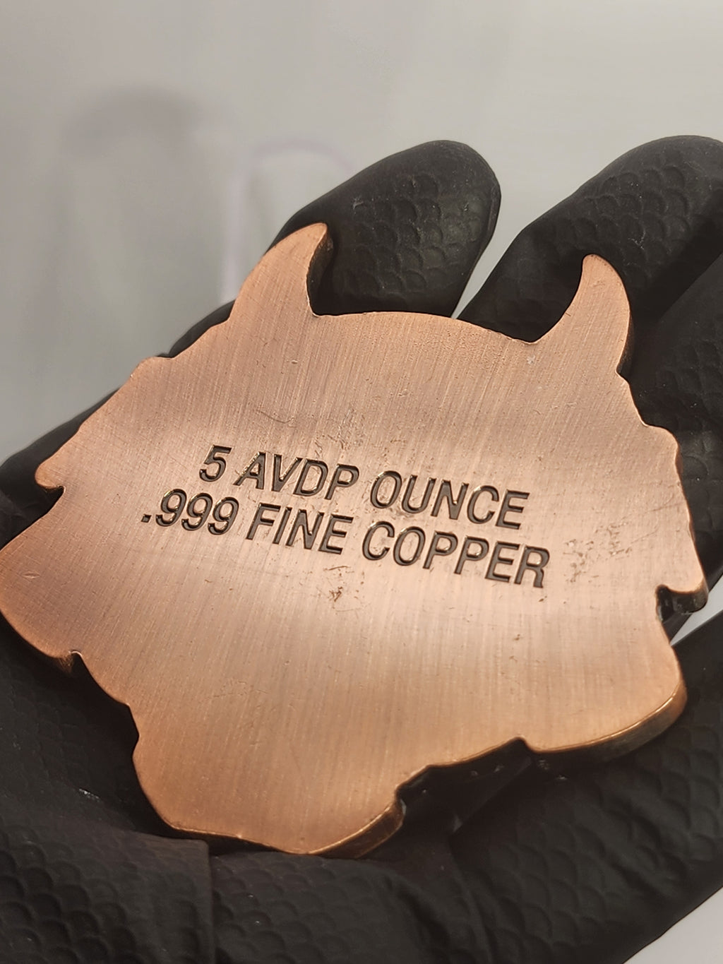 Japanese Oni Demon Mask 5oz Copper