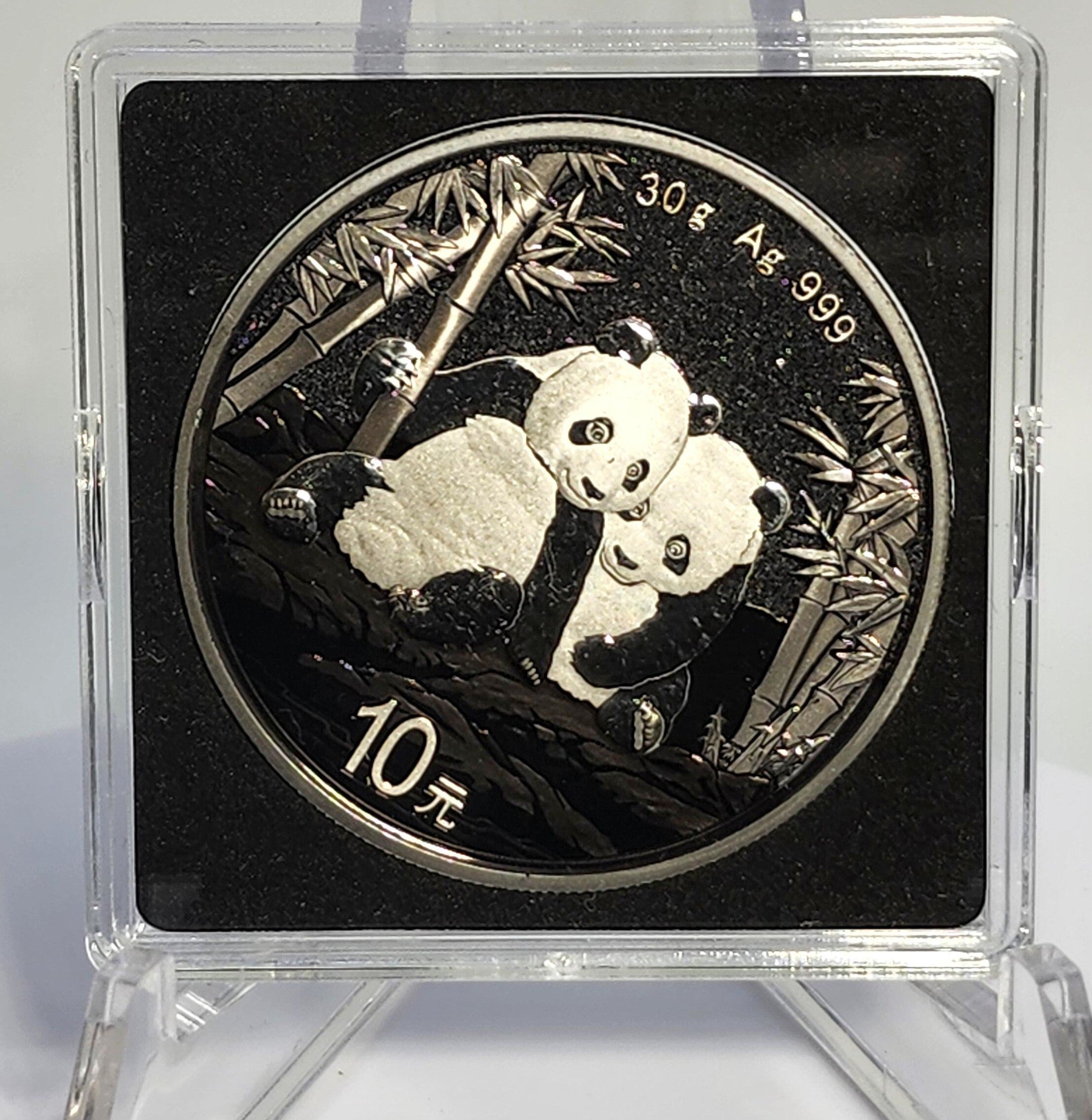 2026 China Panda Triple Black Diamond Edition 30g Silver Coin (250 Mintage)