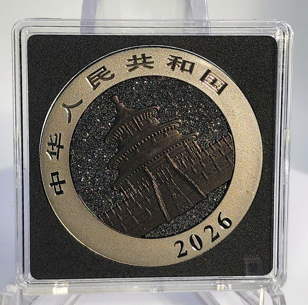 2026 China Panda Triple Black Diamond Edition 30g Silver Coin (250 Mintage)