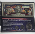1776-2026 250 Years of American Independence Coin and Colorized Currency Set
