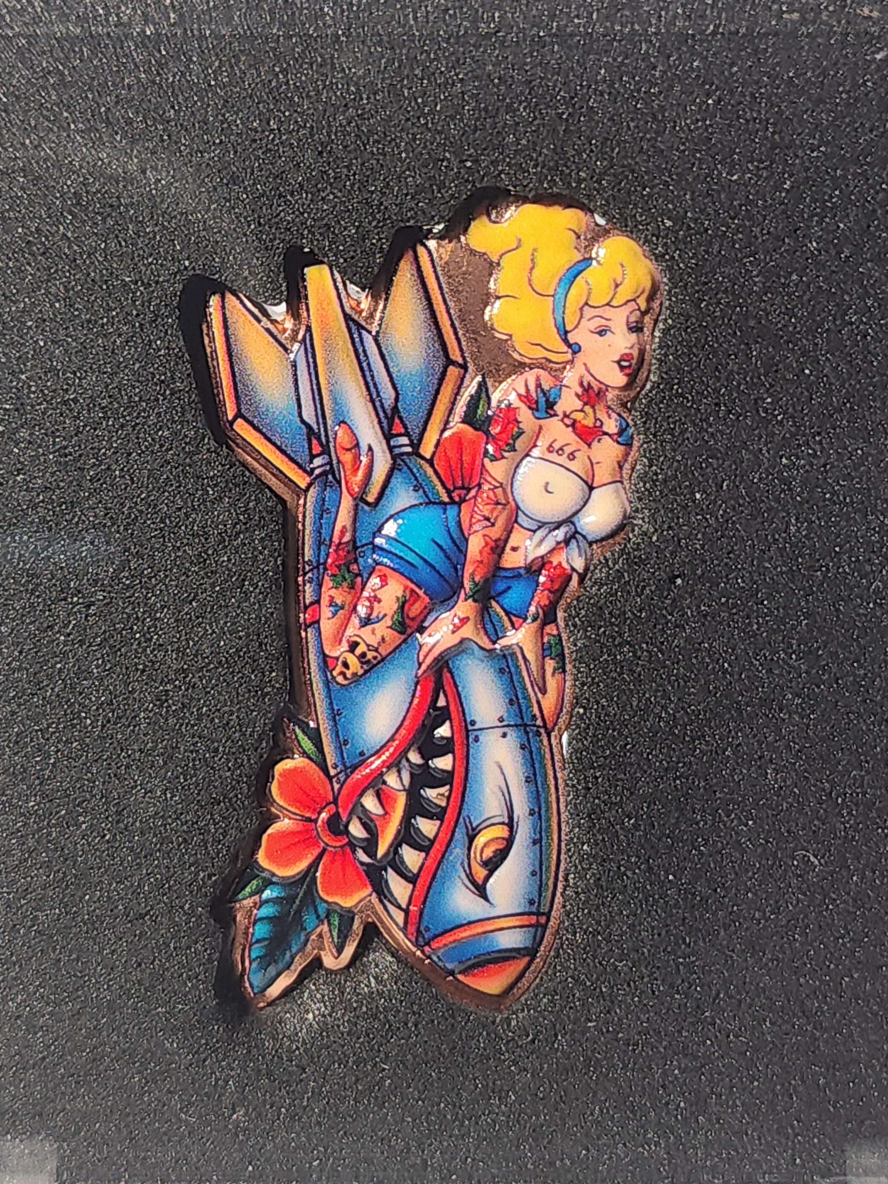 Bomber Girl 1oz Copper Medal