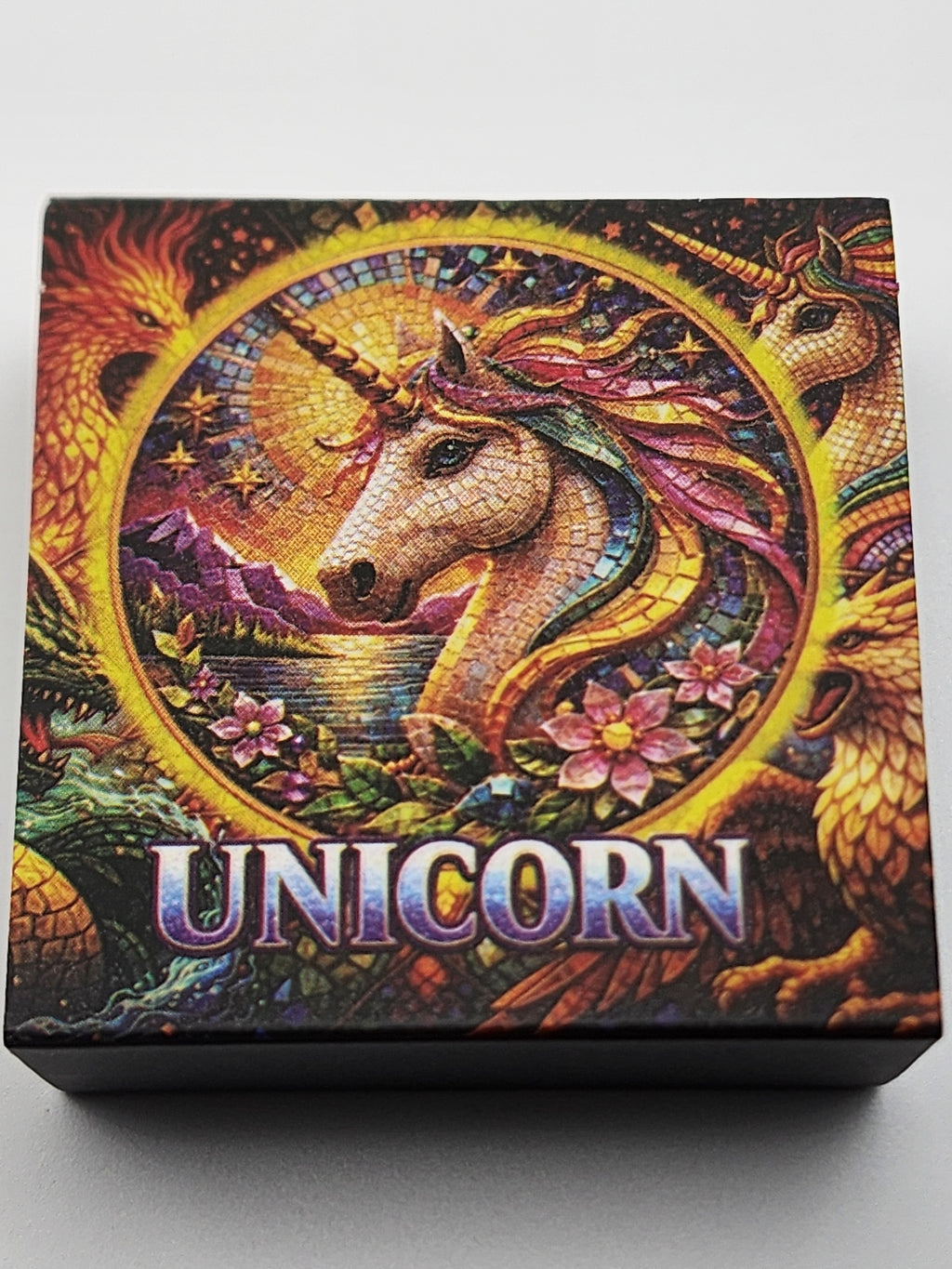 Unicorn Mythic Mosaic 1 oz Copper Round