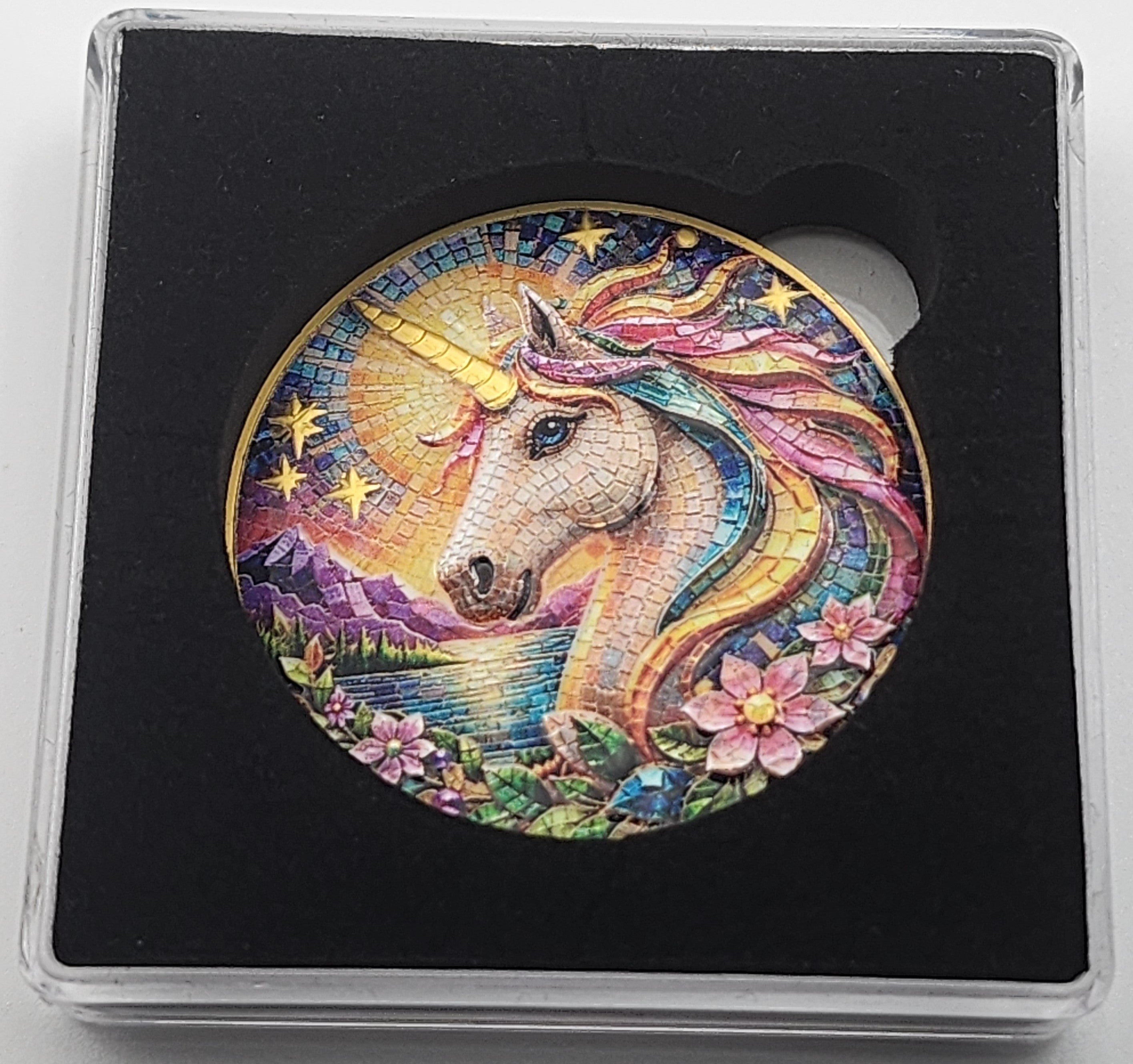 Unicorn Mythic Mosaic 1 oz Copper Round