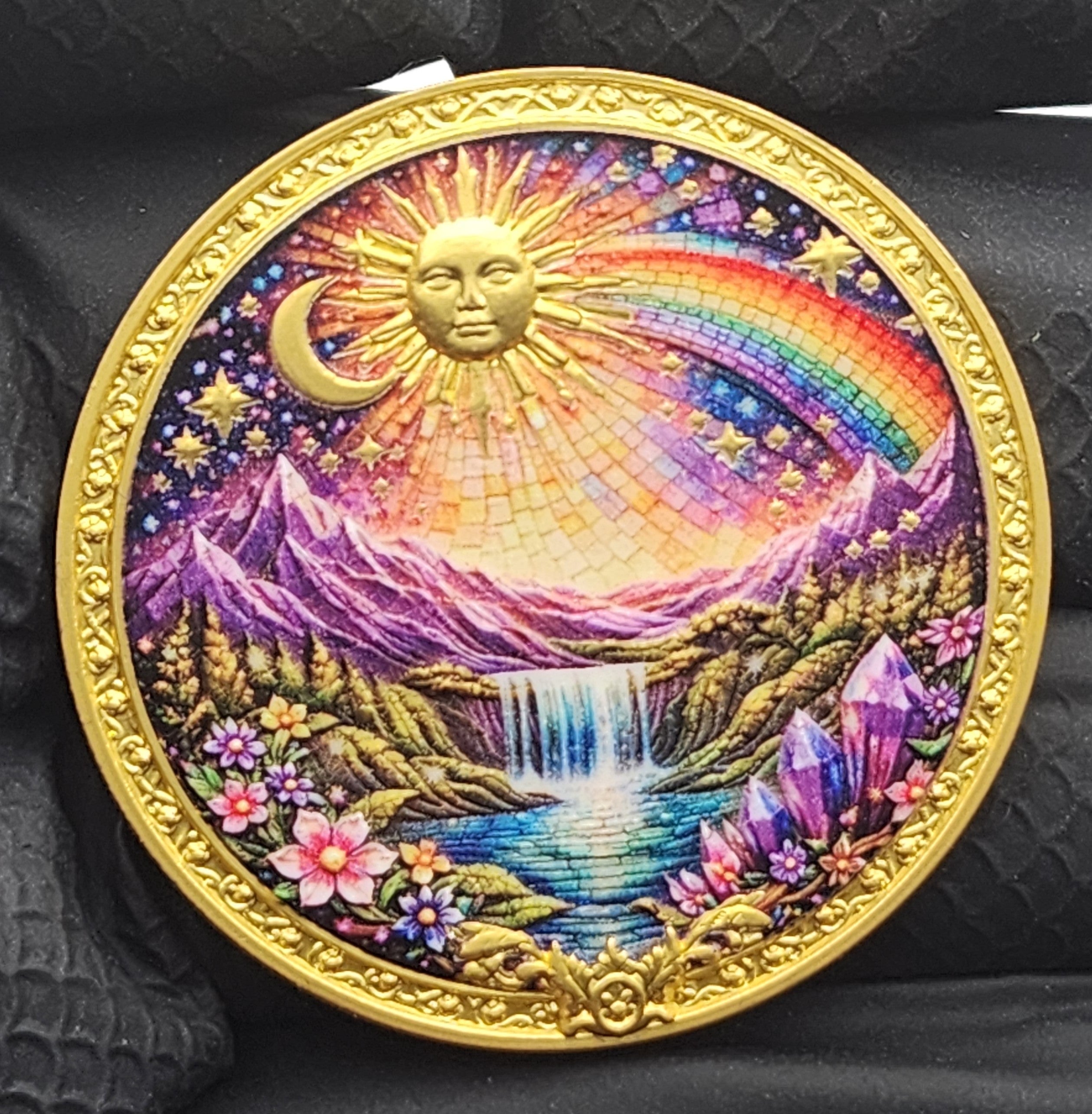 Unicorn Mythic Mosaic 1 oz Copper Round