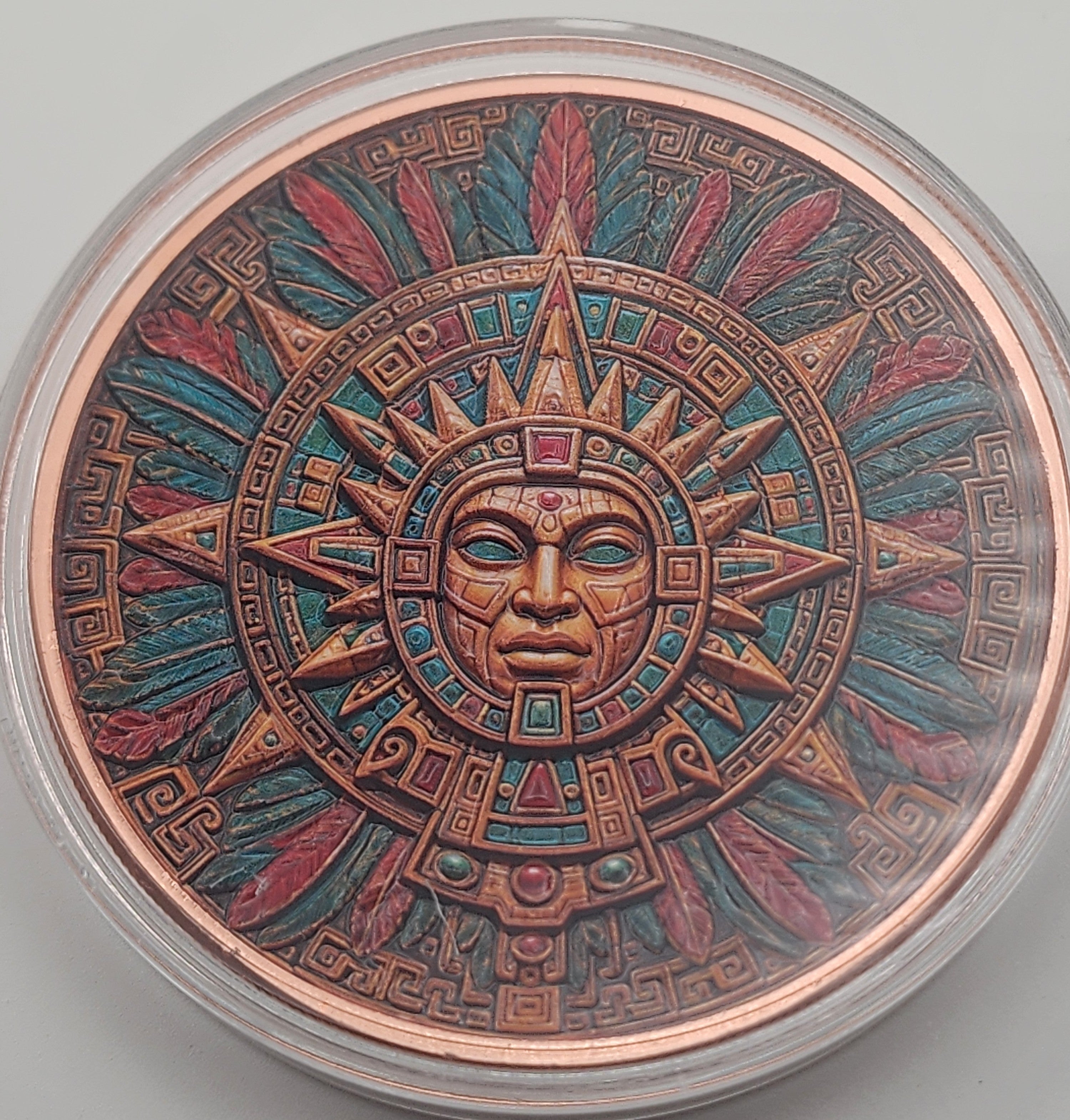 Aztec Sun Relic 5 oz Copper Round