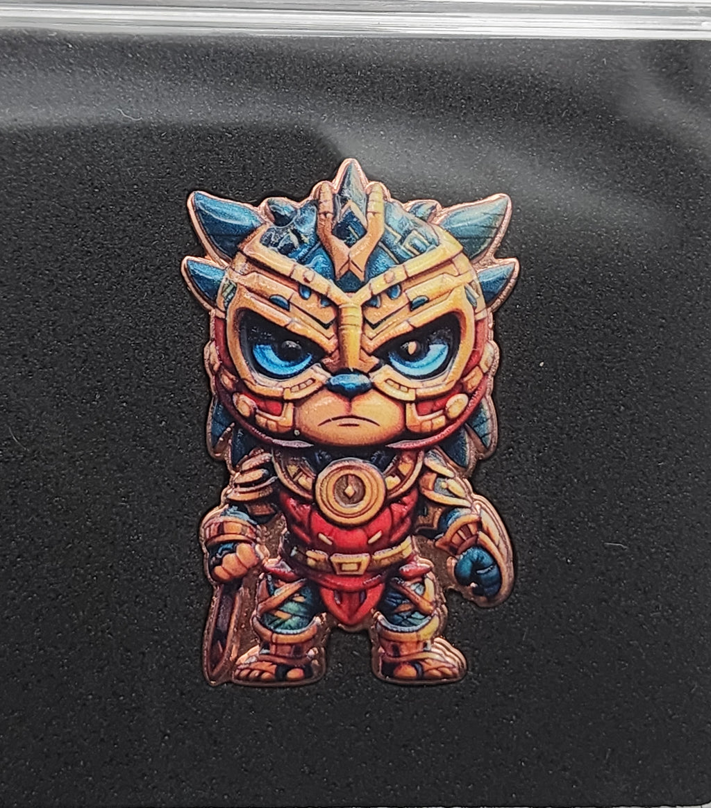 Aztecito Warrior 1 oz Copper Medal