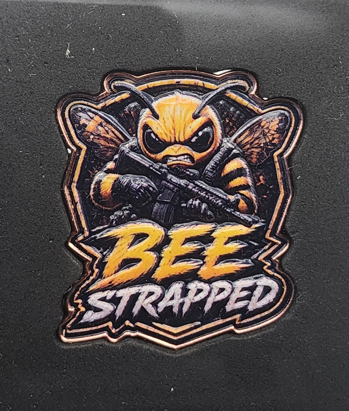 Bee Strapped 1 oz Copper Medal