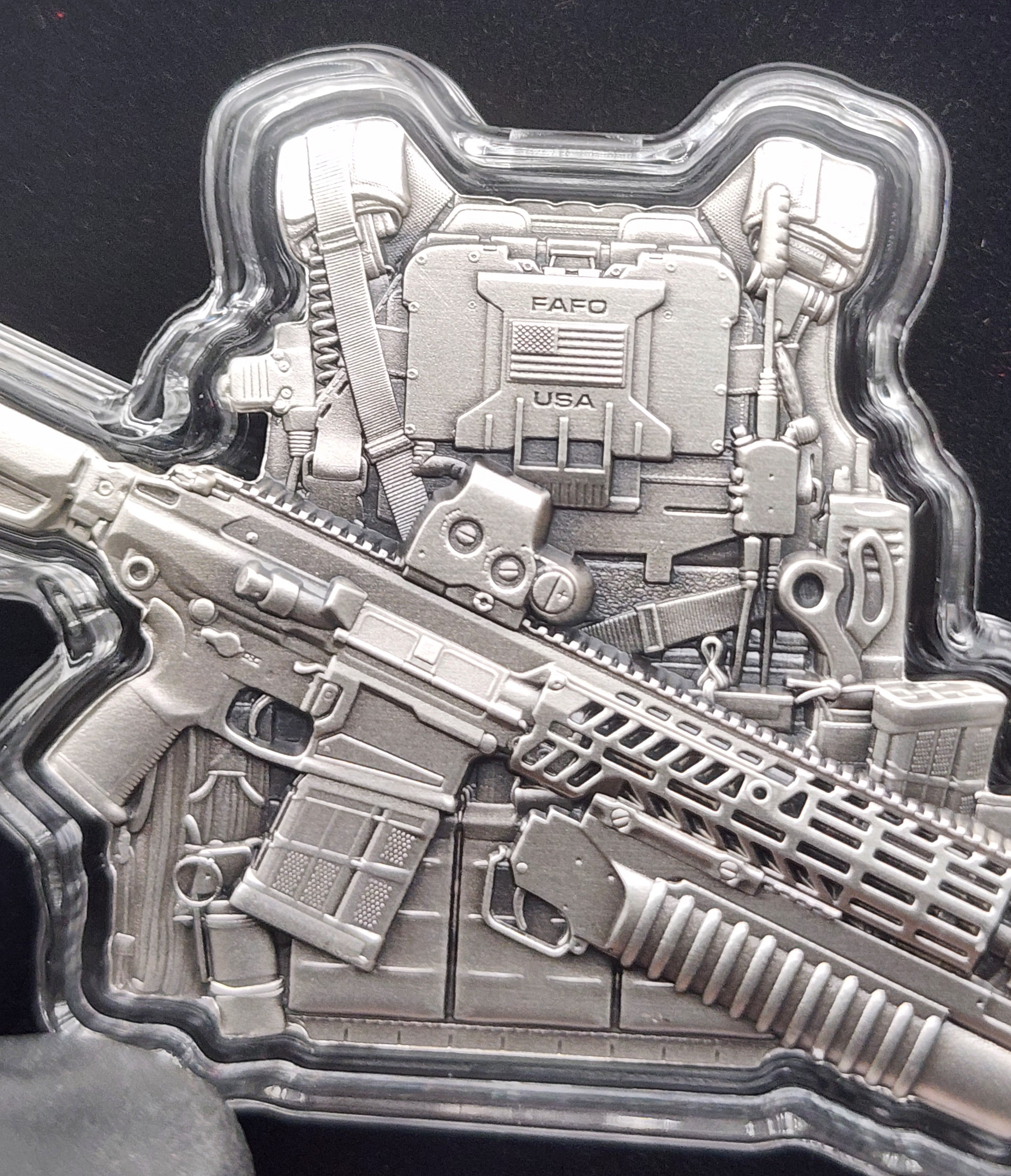 Spectres Mint 2026 USA Bulletproof Vest Shaped 2 oz Silver