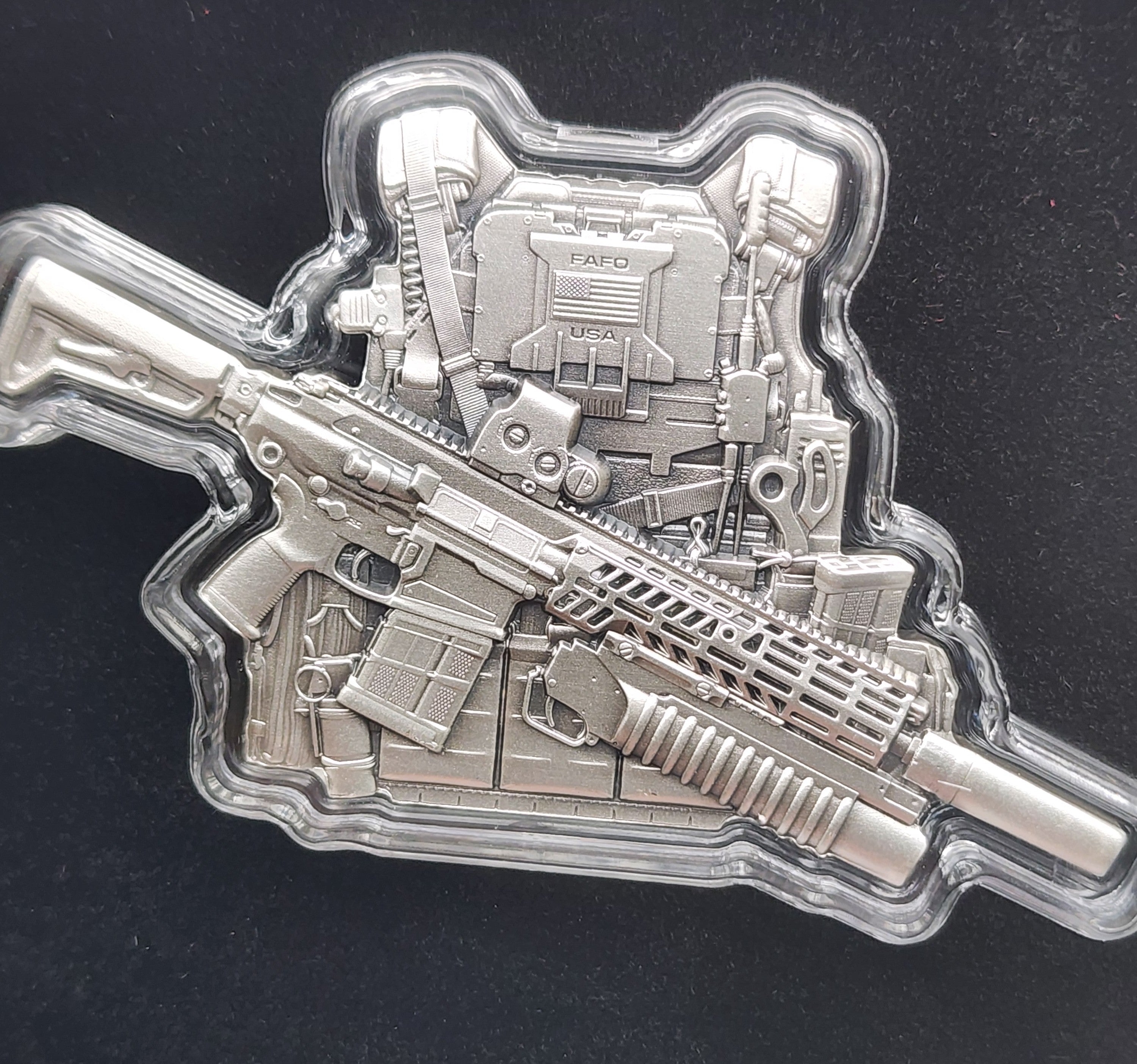 Spectres Mint 2026 USA Bulletproof Vest Shaped 2 oz Silver