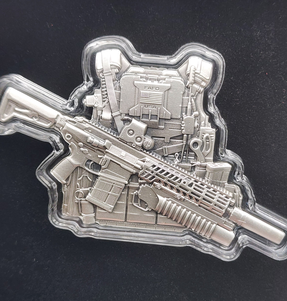Spectres Mint 2026 USA Bulletproof Vest Shaped 2 oz Silver
