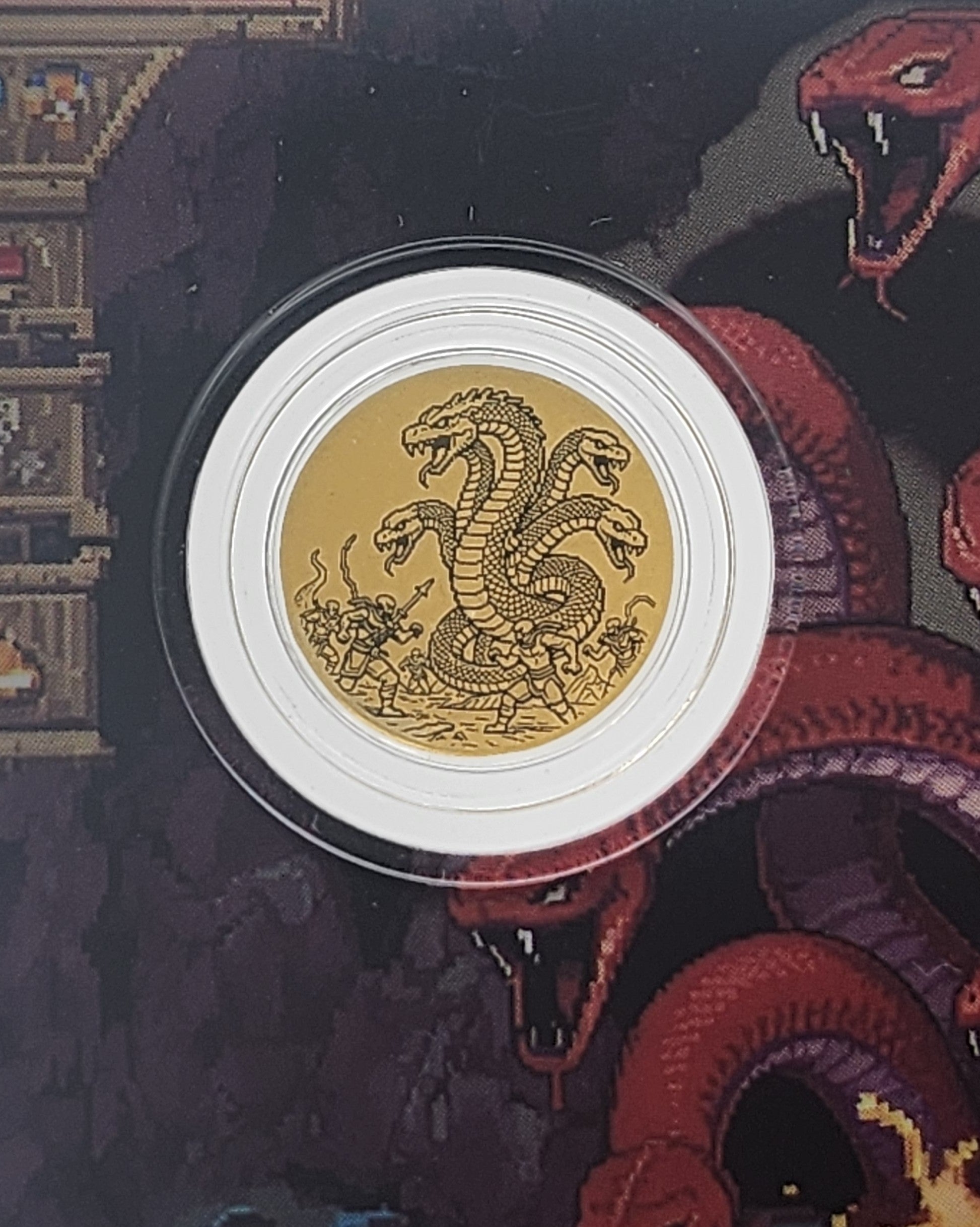 2026 Liberia Pixel Hydra 1/1000 oz Gold Coin in Card