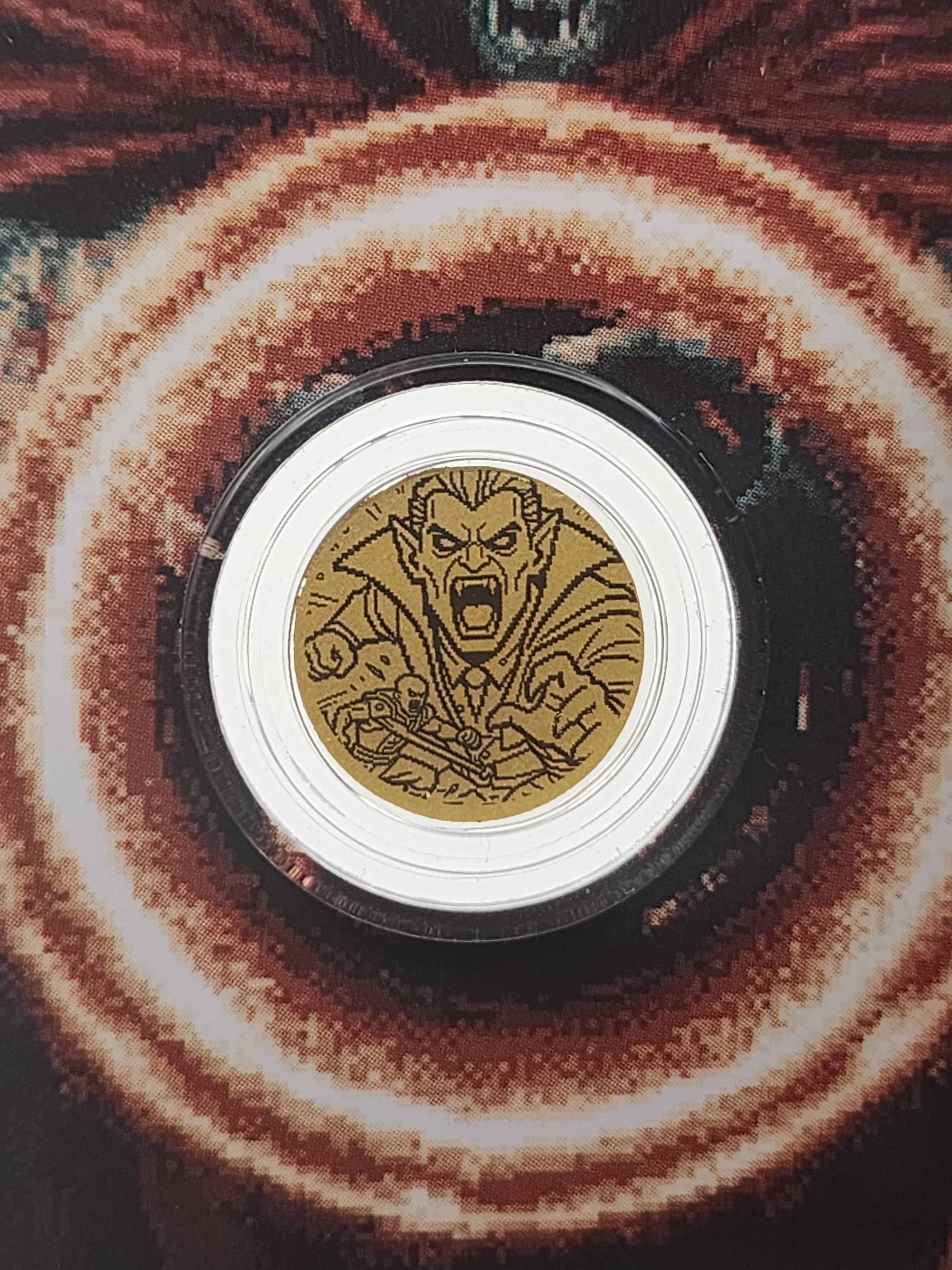 2026 Liberia Pixel Vampire 1/1000 oz .9999 Gold Coin in Card