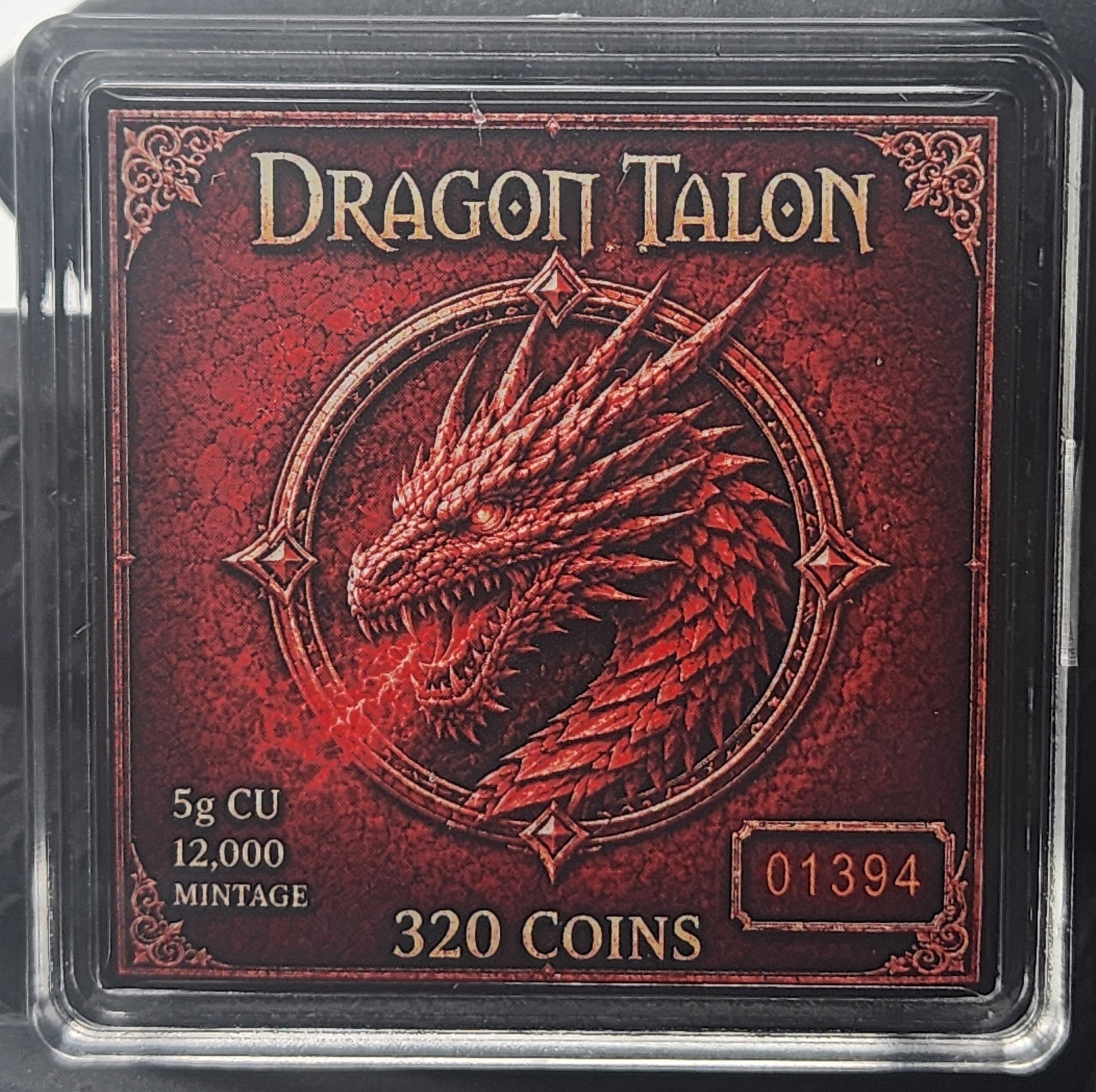 Dragon Talon 5gram Copper Throwing Star 320 Coins Exclusive
