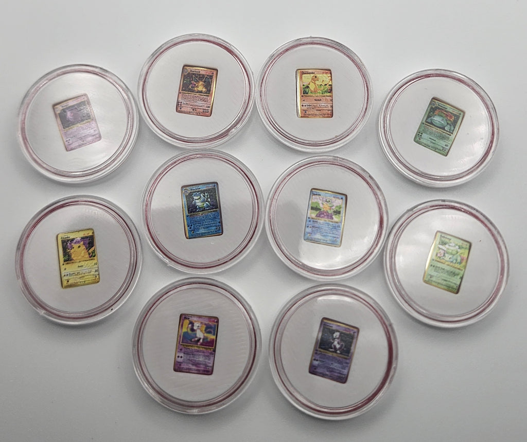 Pokémon Gen 1 Legends 1g Silver Bar Set of 10 – Charizard, Mewtwo, Mew & More