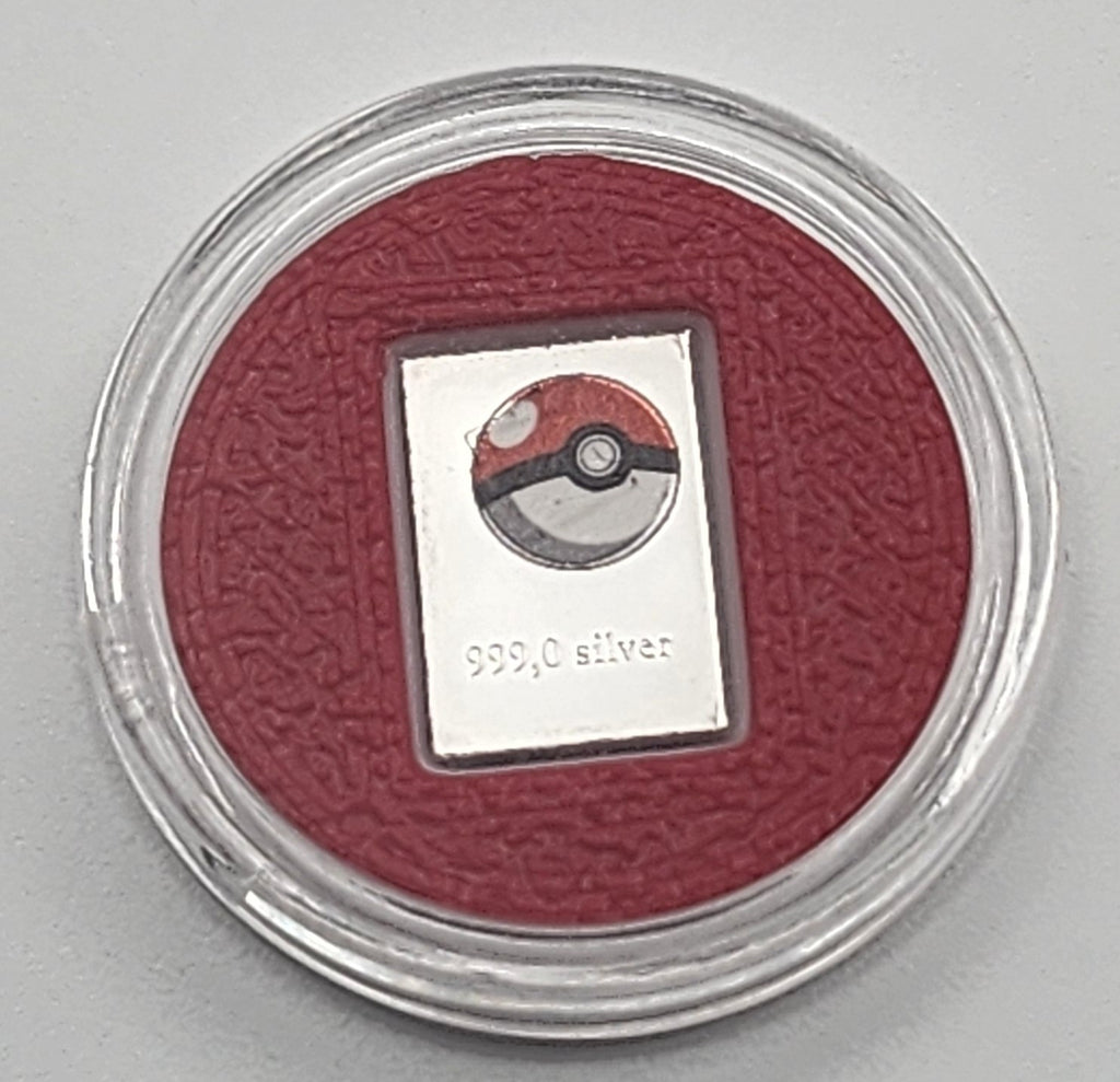 Valcambi 1g Silver Eevee & Evolutions Pokémon Card Bar Set