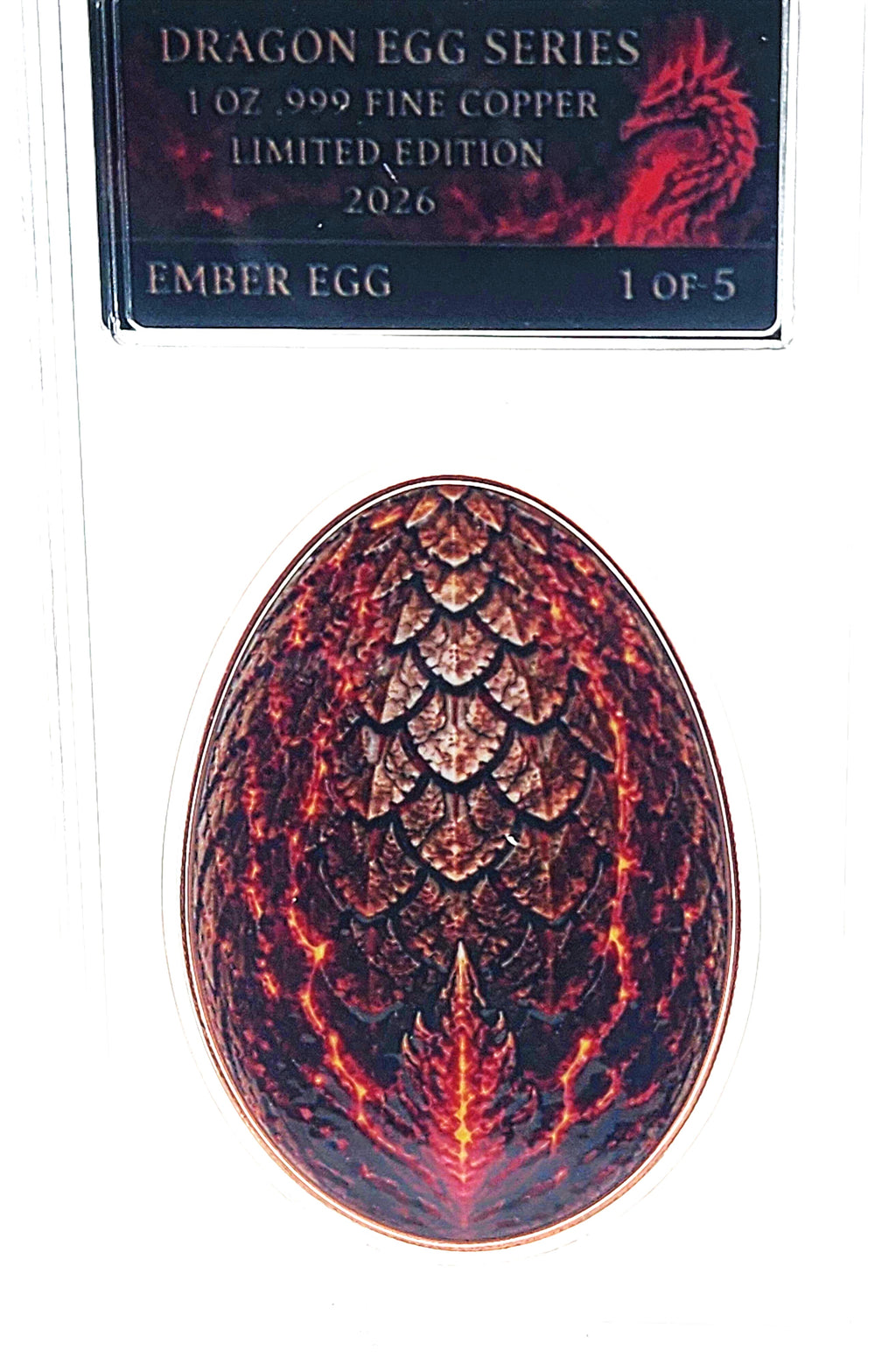Dragon Egg Series: Ember 1oz Copper | First in Series