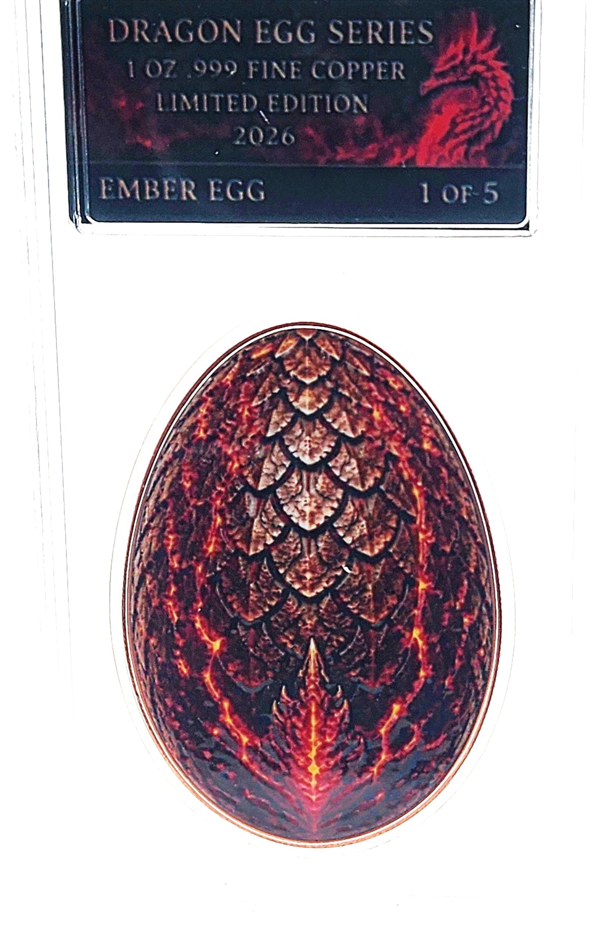 Dragon Egg Series: Ember 1oz Copper | First in Series