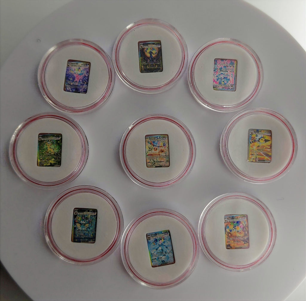 Valcambi 1g Silver Eevee & Evolutions Pokémon Card Bar Set