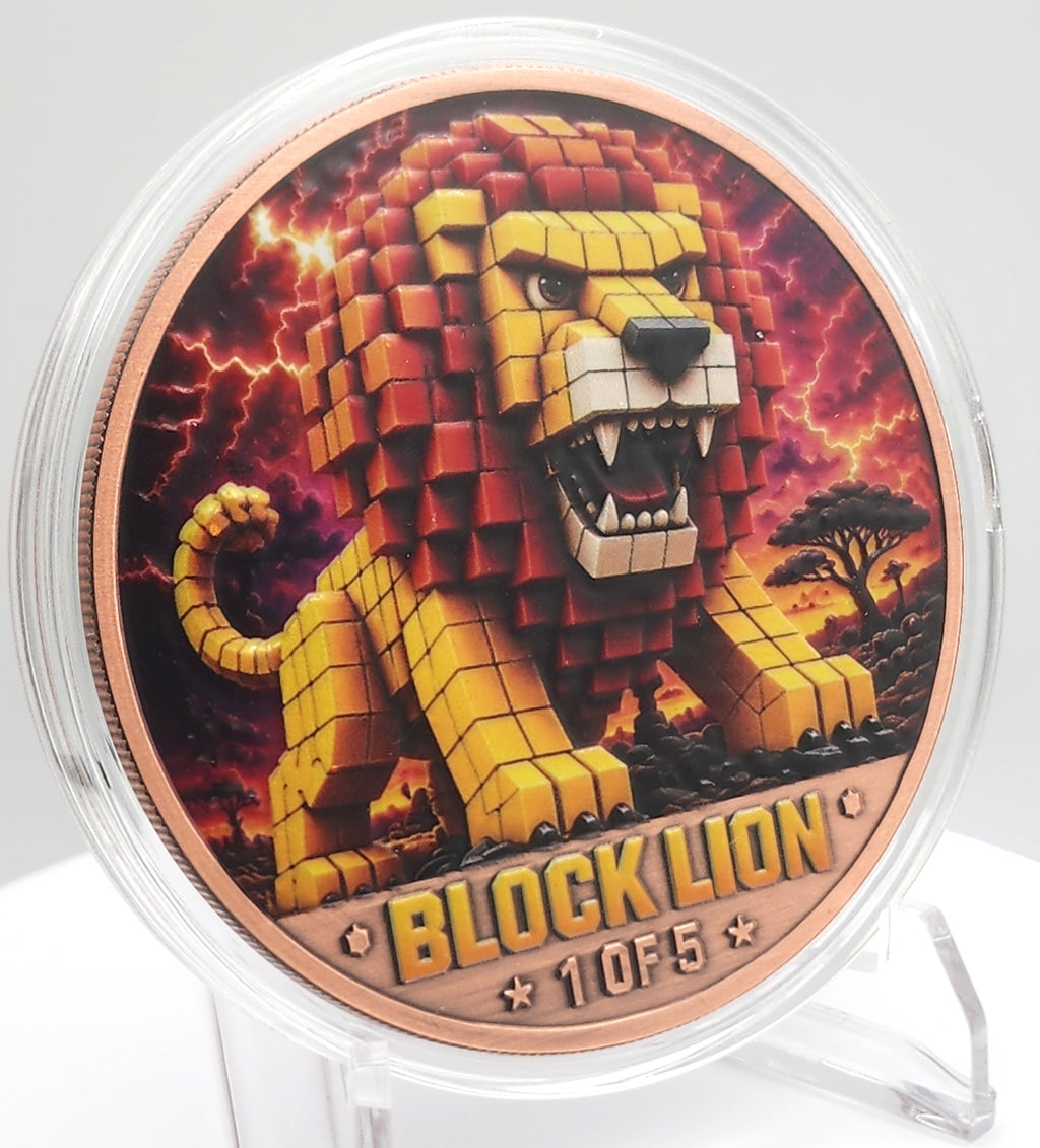 2026 Block Lion 5 oz Copper Round | Series First
