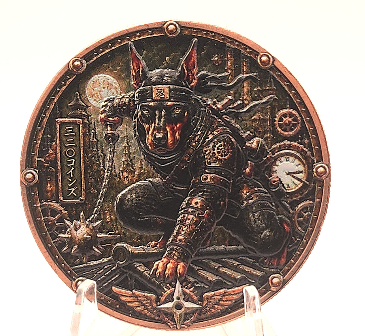 SteamPaws Series | Steel Shadow 1 oz .999 Copper Round