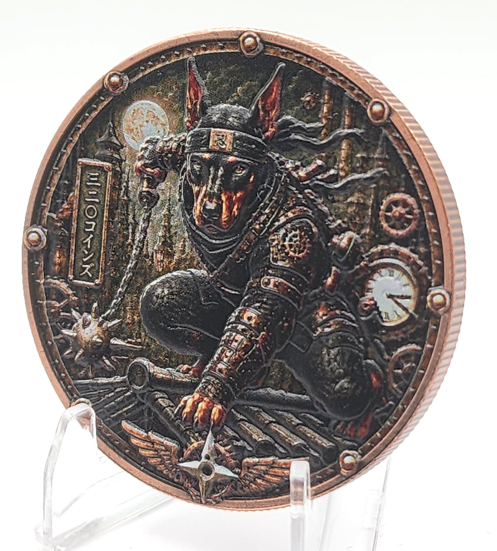 SteamPaws Series | Steel Shadow 1 oz .999 Copper Round