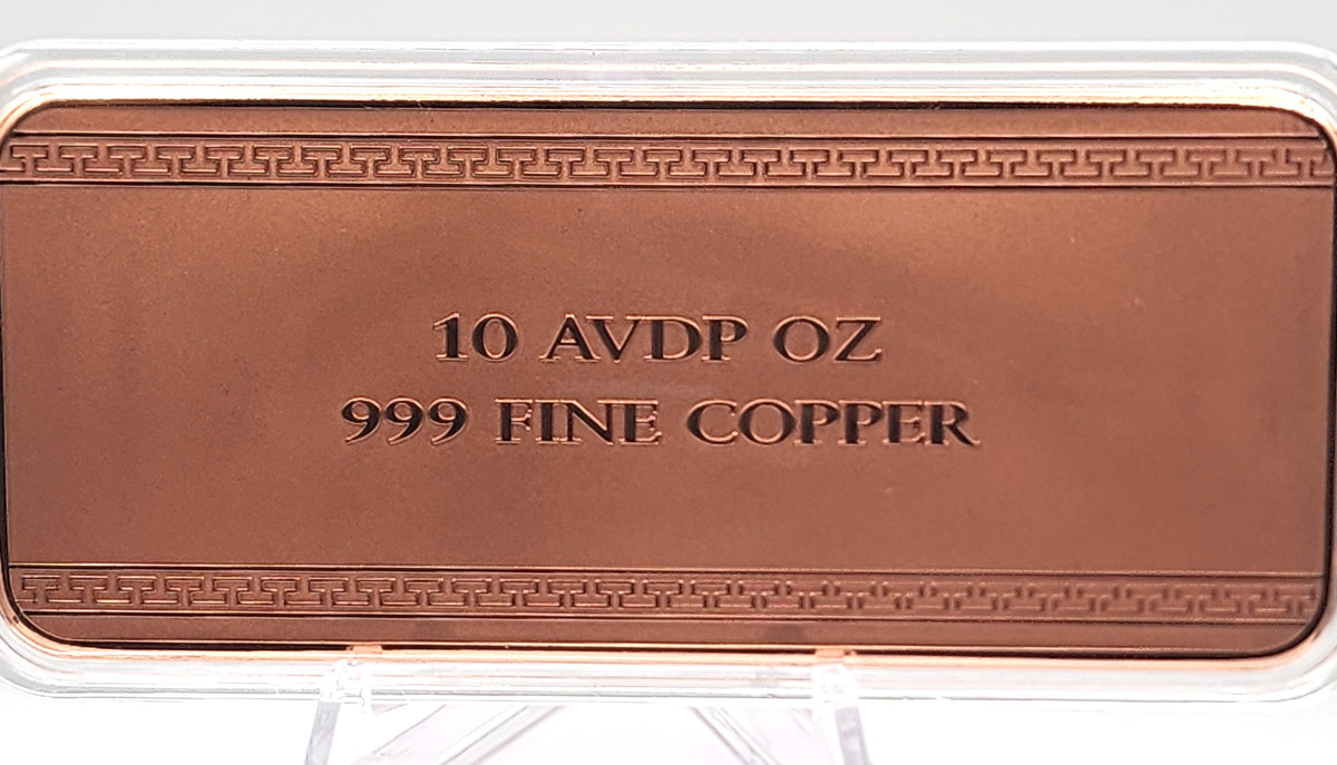 2026 Parthenon Colorized 10oz .999 Copper Bar