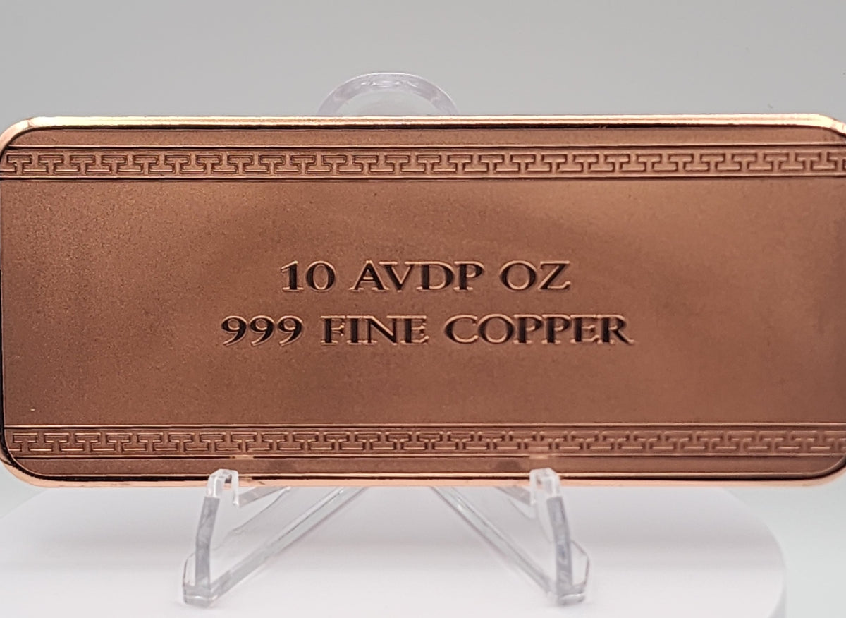 2026 Parthenon Colorized 10oz .999 Copper Bar