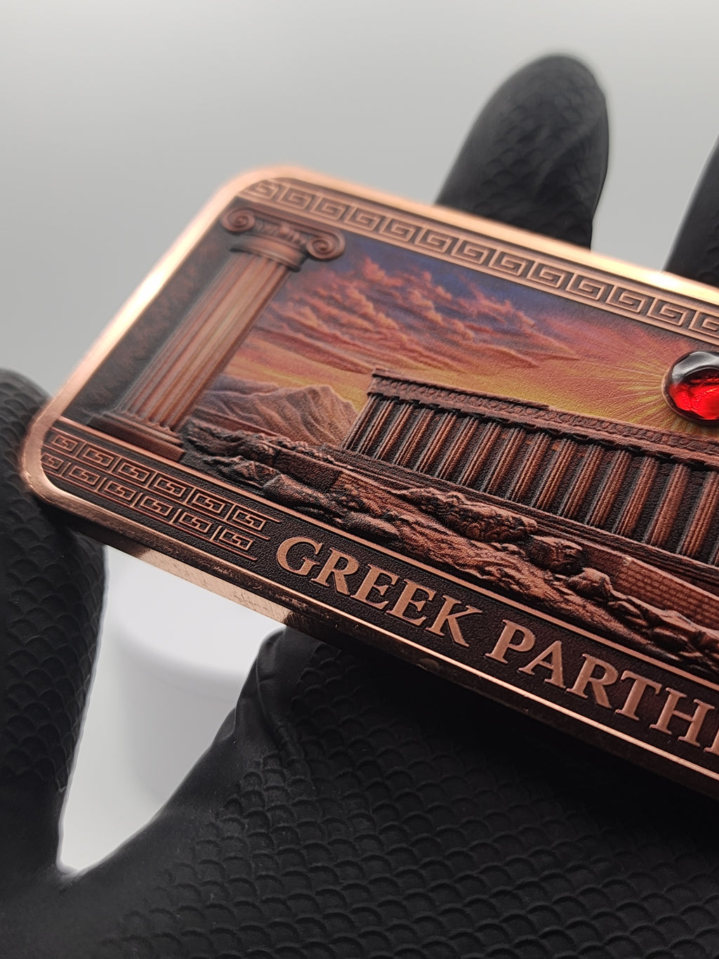 2026 Parthenon Colorized 10oz .999 Copper Bar