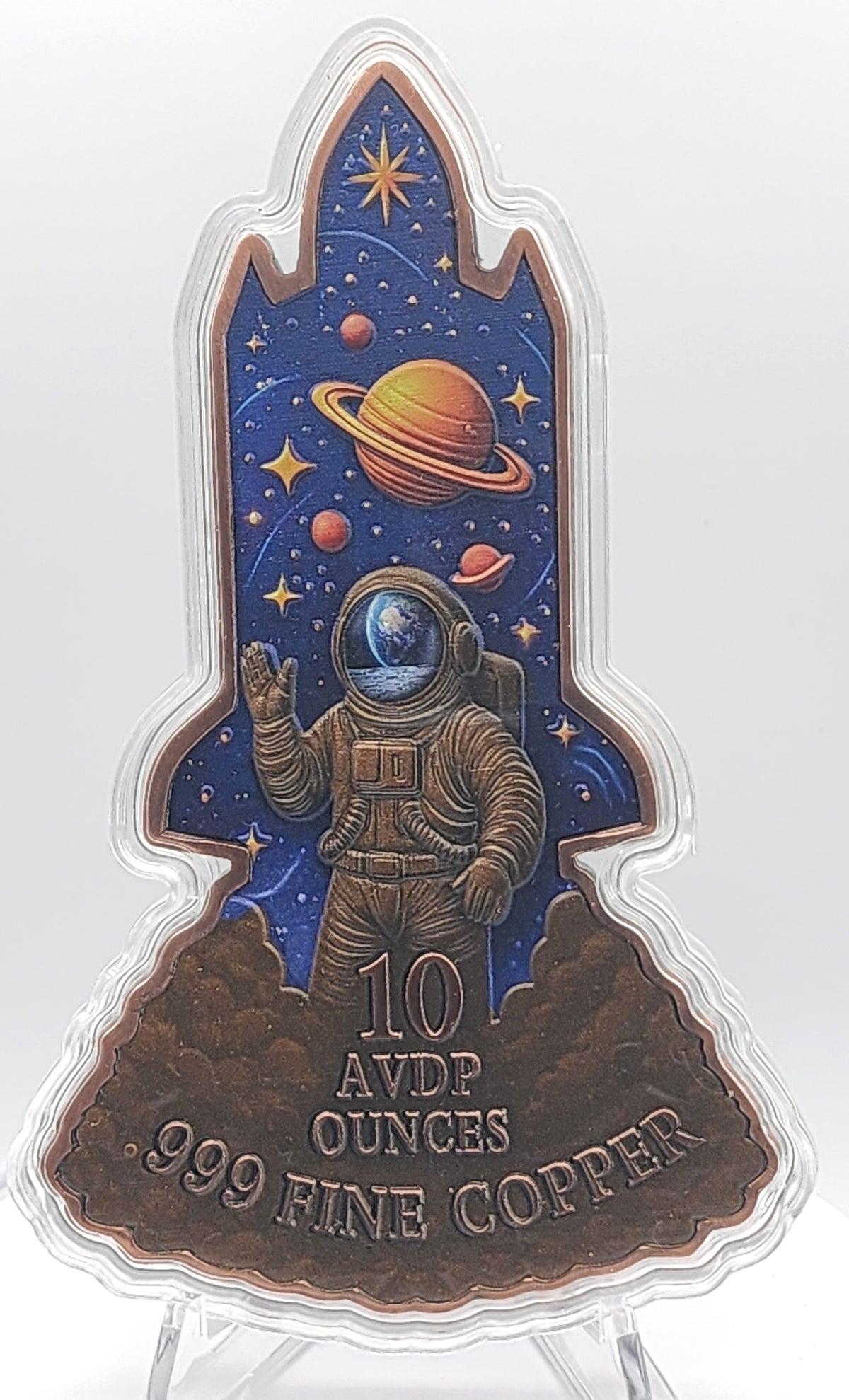 2026 Space Shuttle 10 Ounce Colorized Copper in Capsule