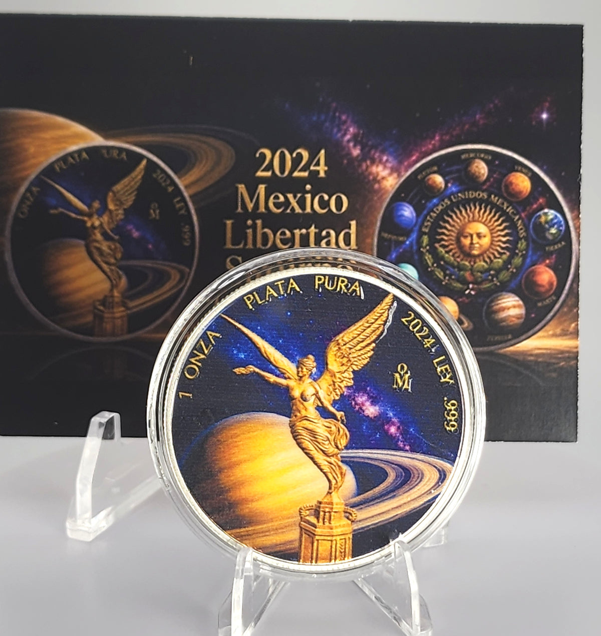 2024 Mexico Libertad Saturno Edition 1 oz Silver Coin