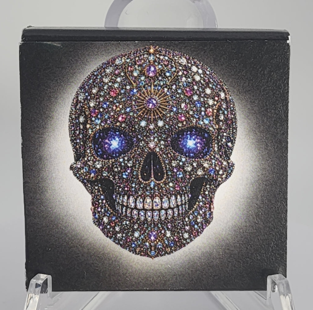 2024 Mexico Libertad Diamond Skull Aura Edition 1oz Silver Coin | Mintage 500