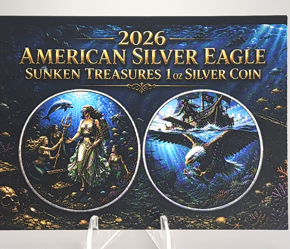 2026 U.S. Eagle Sunken Treasures Edition 1 oz Silver Coin