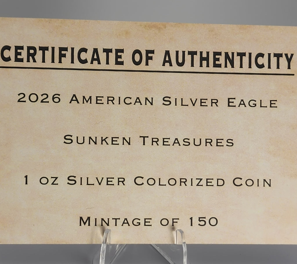 2026 U.S. Eagle Sunken Treasures Edition 1 oz Silver Coin