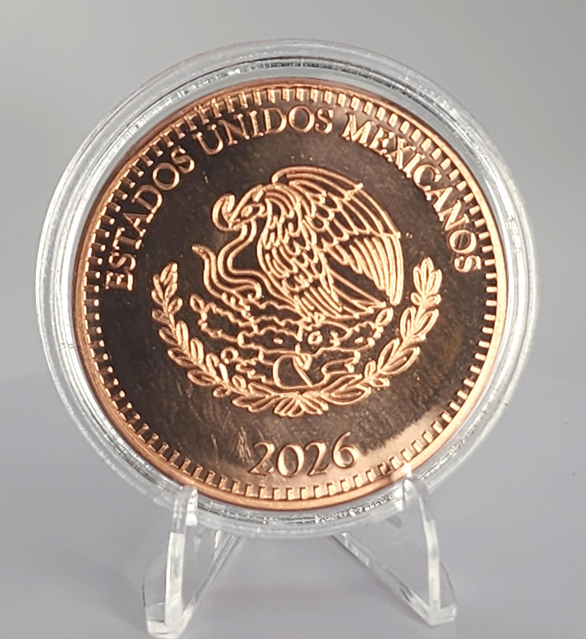 2026 Mexico Libertad Doña the Pirate Angel 1 oz Copper Round
