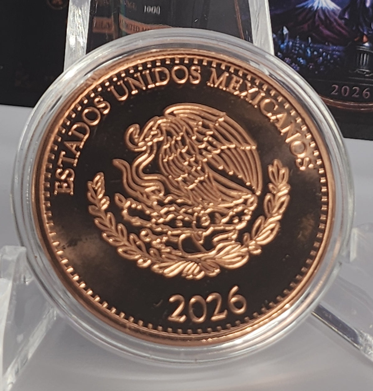 2026 Mexico Libertad Andromeda Galaxy Angel 1 oz Copper Round