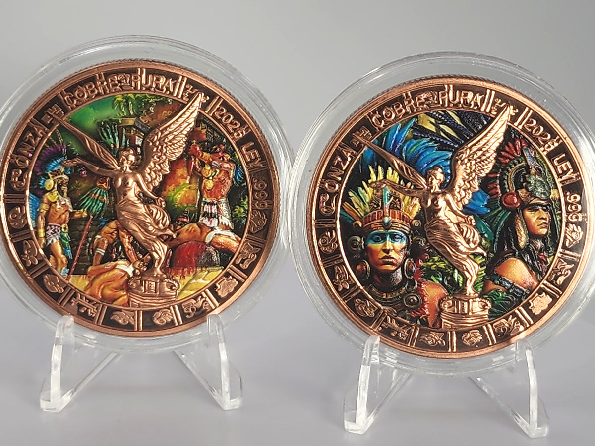 2026 Mexico Libertad History of the Aztec 2 x 1 oz Copper Round Set