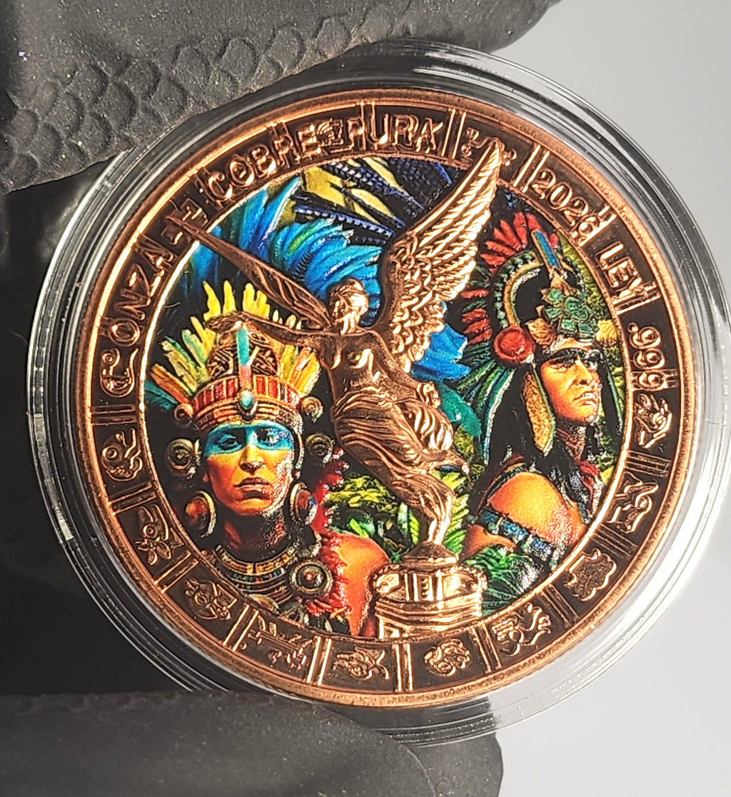 2026 Mexico Libertad History of the Aztec 2 x 1 oz Copper Round Set