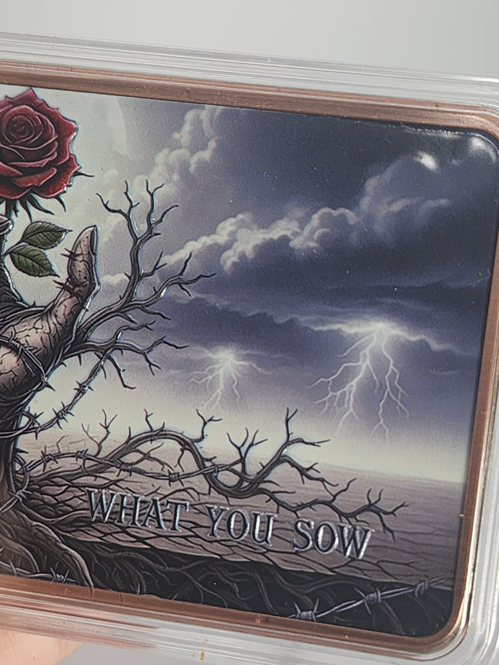 You Reap What You Sow 10 oz Colorized Copper Bar