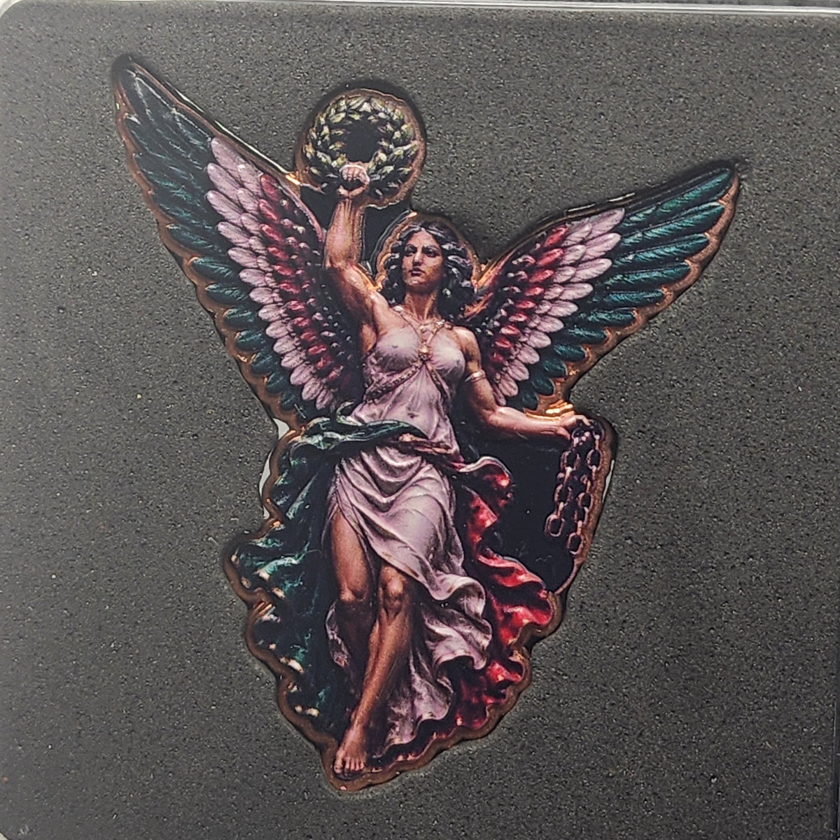 Señora Libertad Shaped Colorized 1 oz Copper Medal