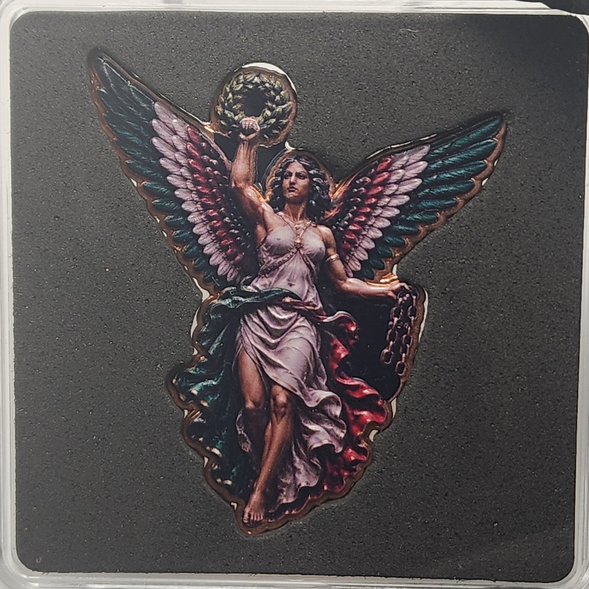 Señora Libertad Shaped Colorized 1 oz Copper Medal