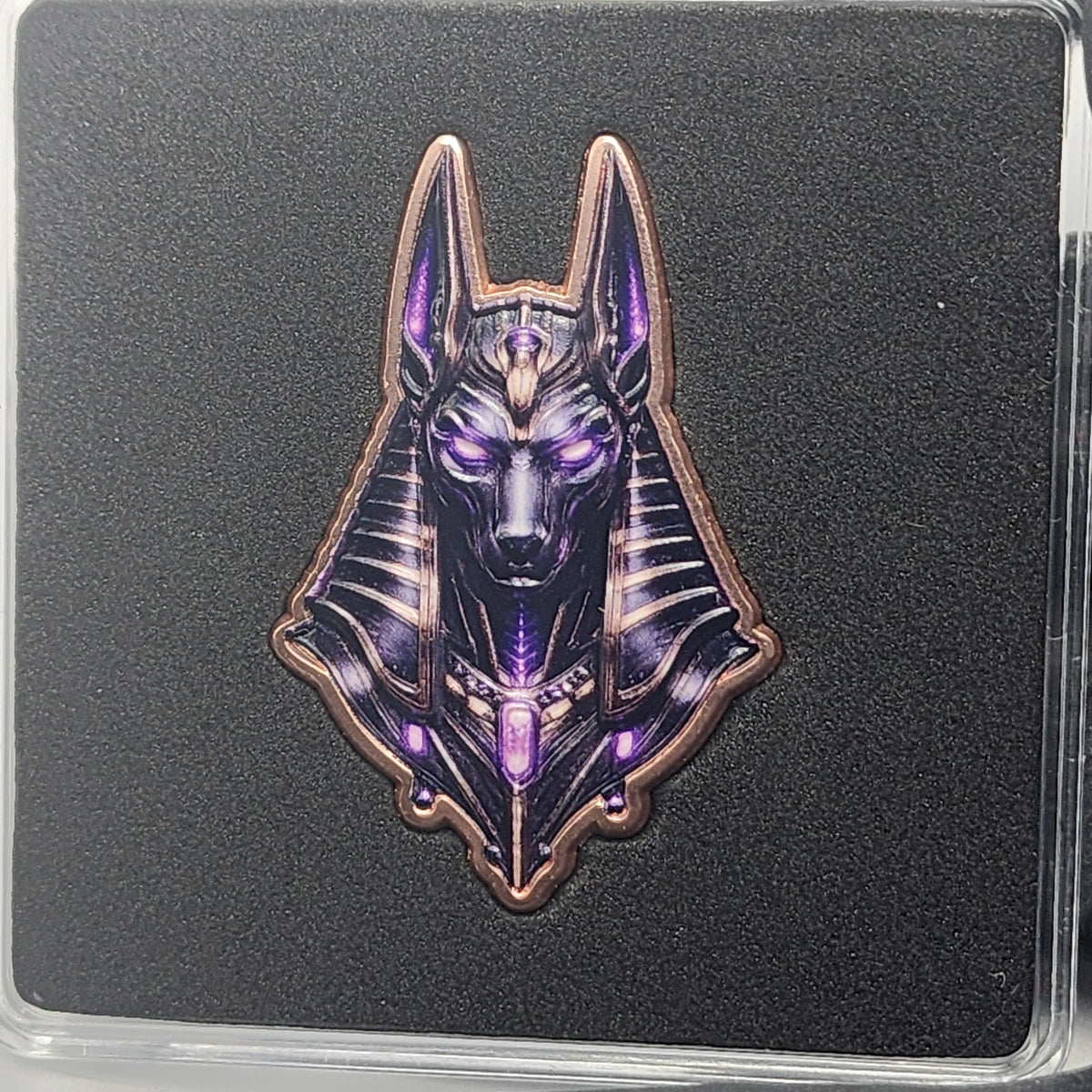 Anubis Shaped Colorized 1 oz Copper Medal