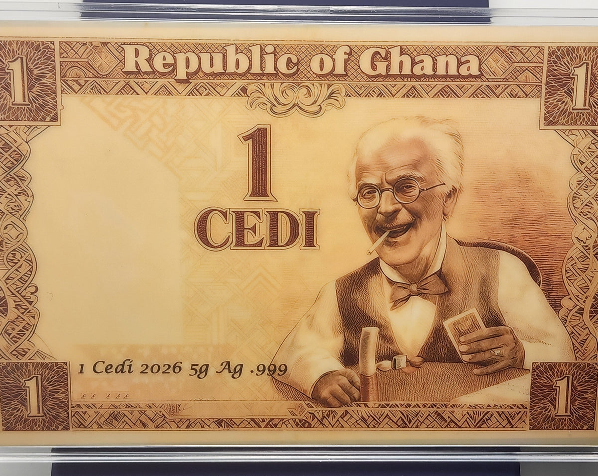 2026 Ghana “A Friend in Need” 5g Silver Foil Note