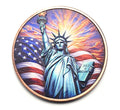 Sunset Liberty Colorized 1 oz Copper Round