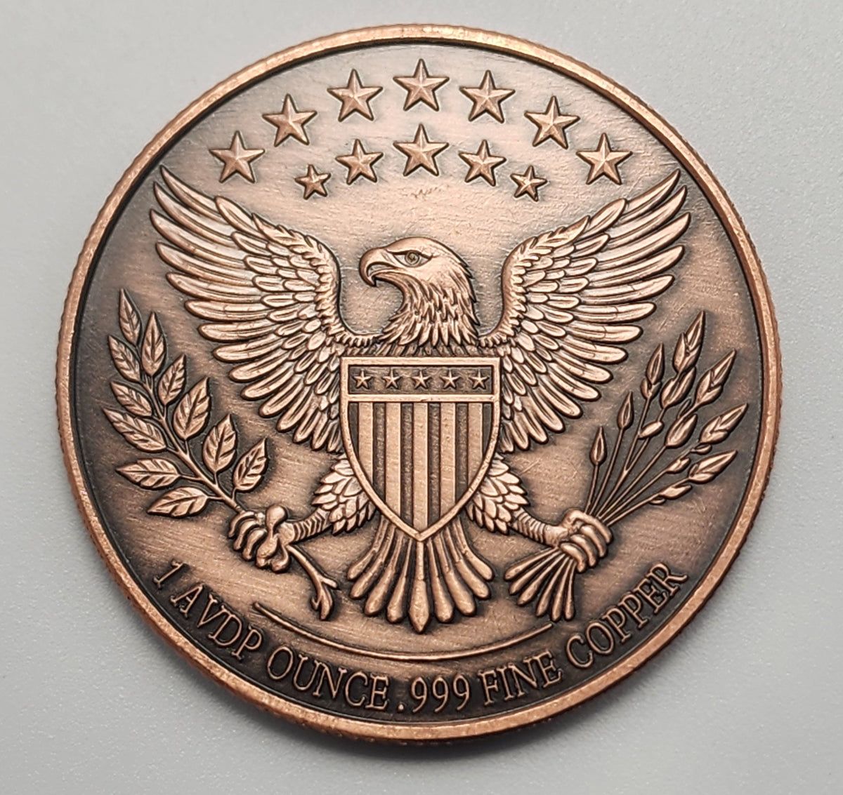 Sunset Liberty Colorized 1 oz Copper Round