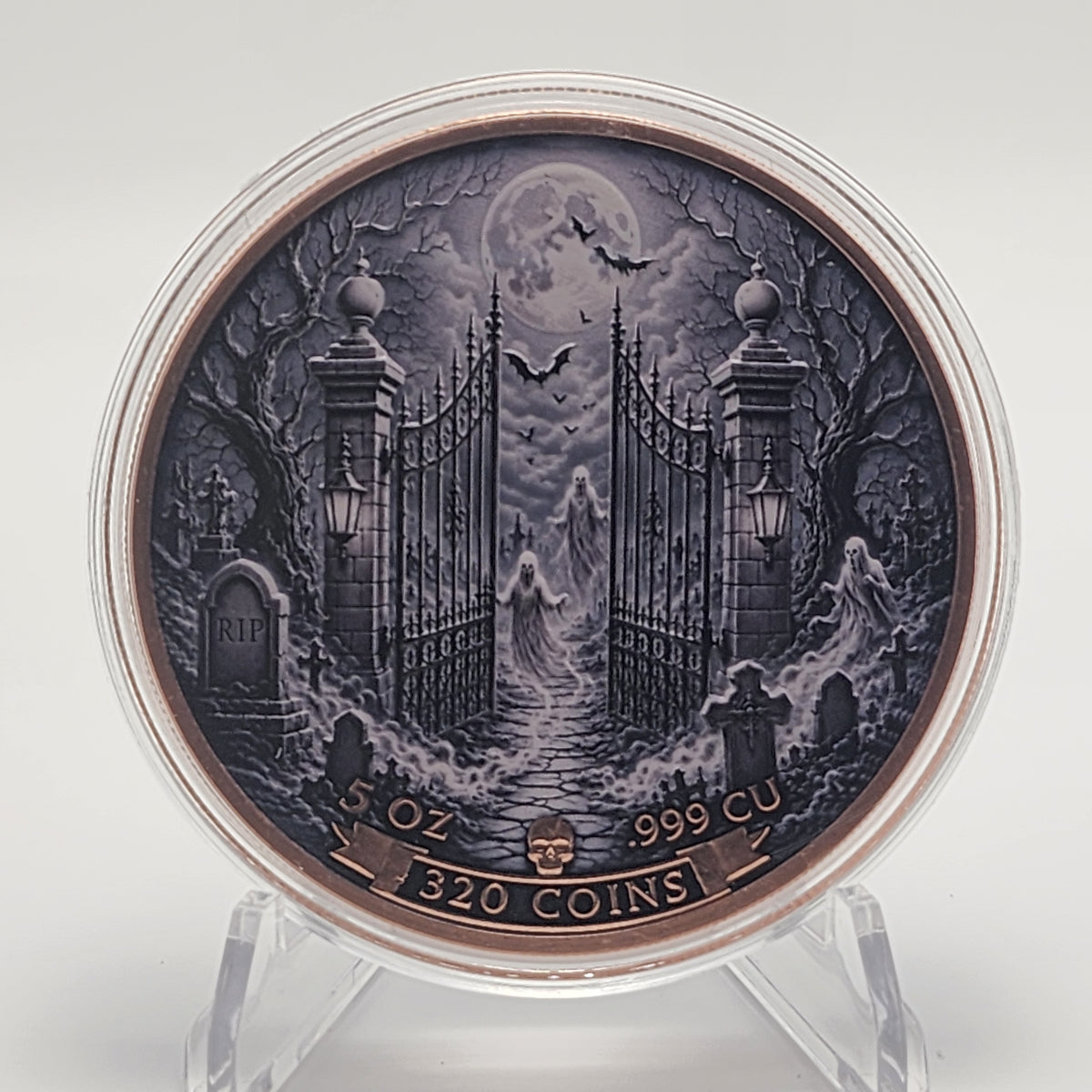 Ghostly Libertad Tribute 5 oz Copper Round | 320 Coins Exclusive