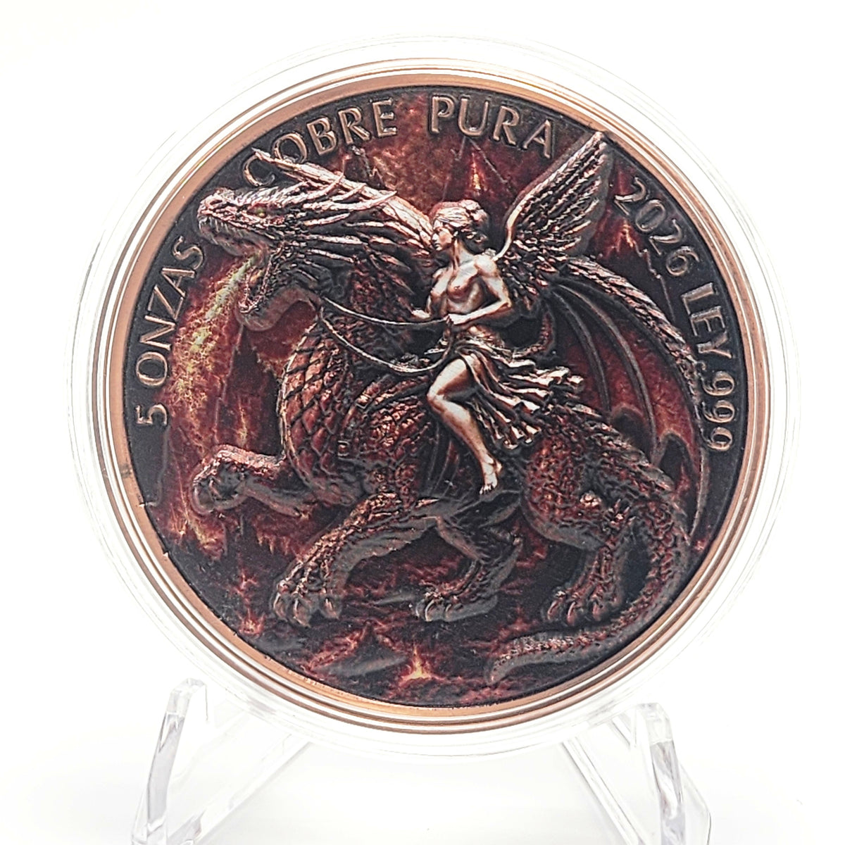 Fire Dragon Libertad Tribute | 5 oz Copper Round