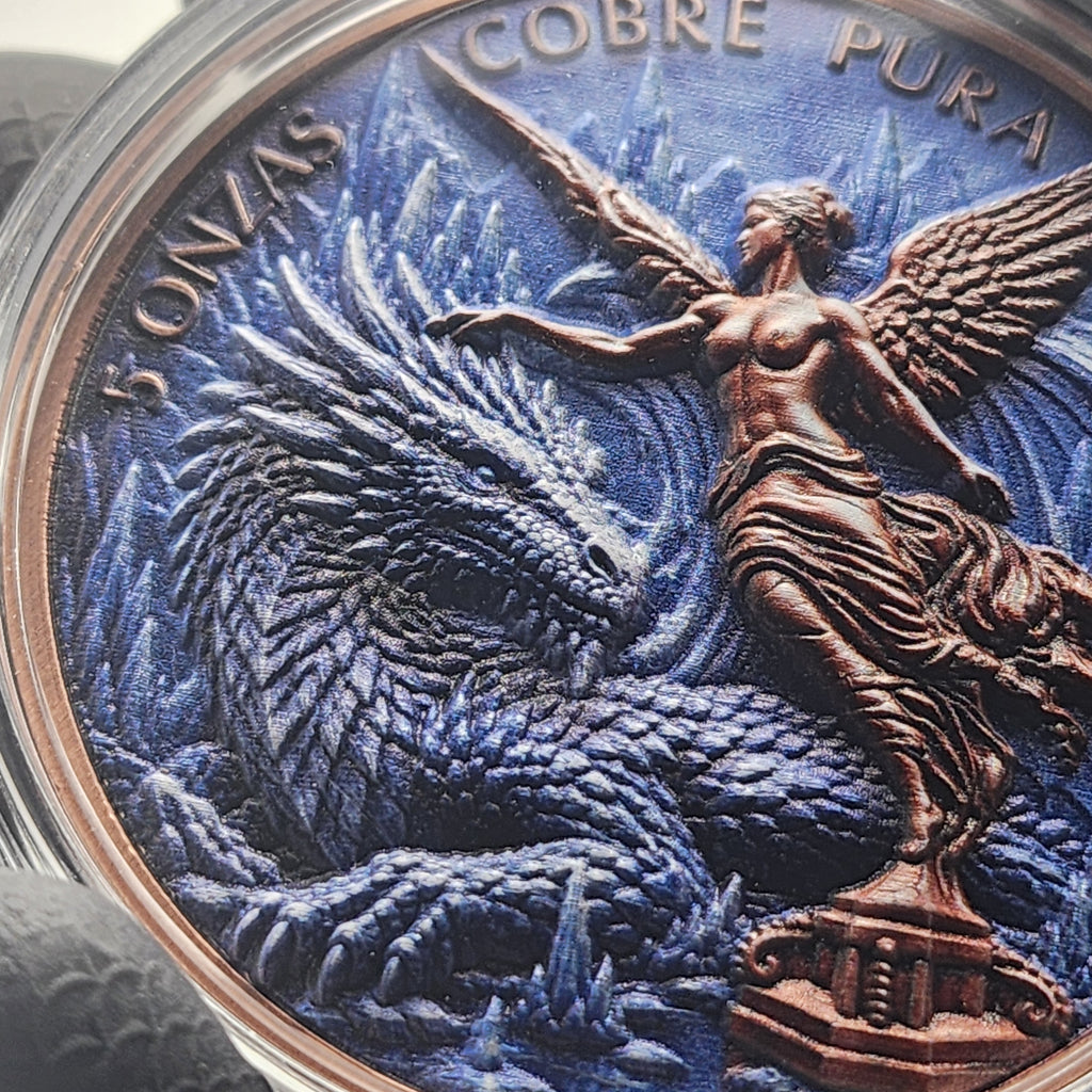 Ice Dragon Libertad Tribute | 5 oz Copper Round