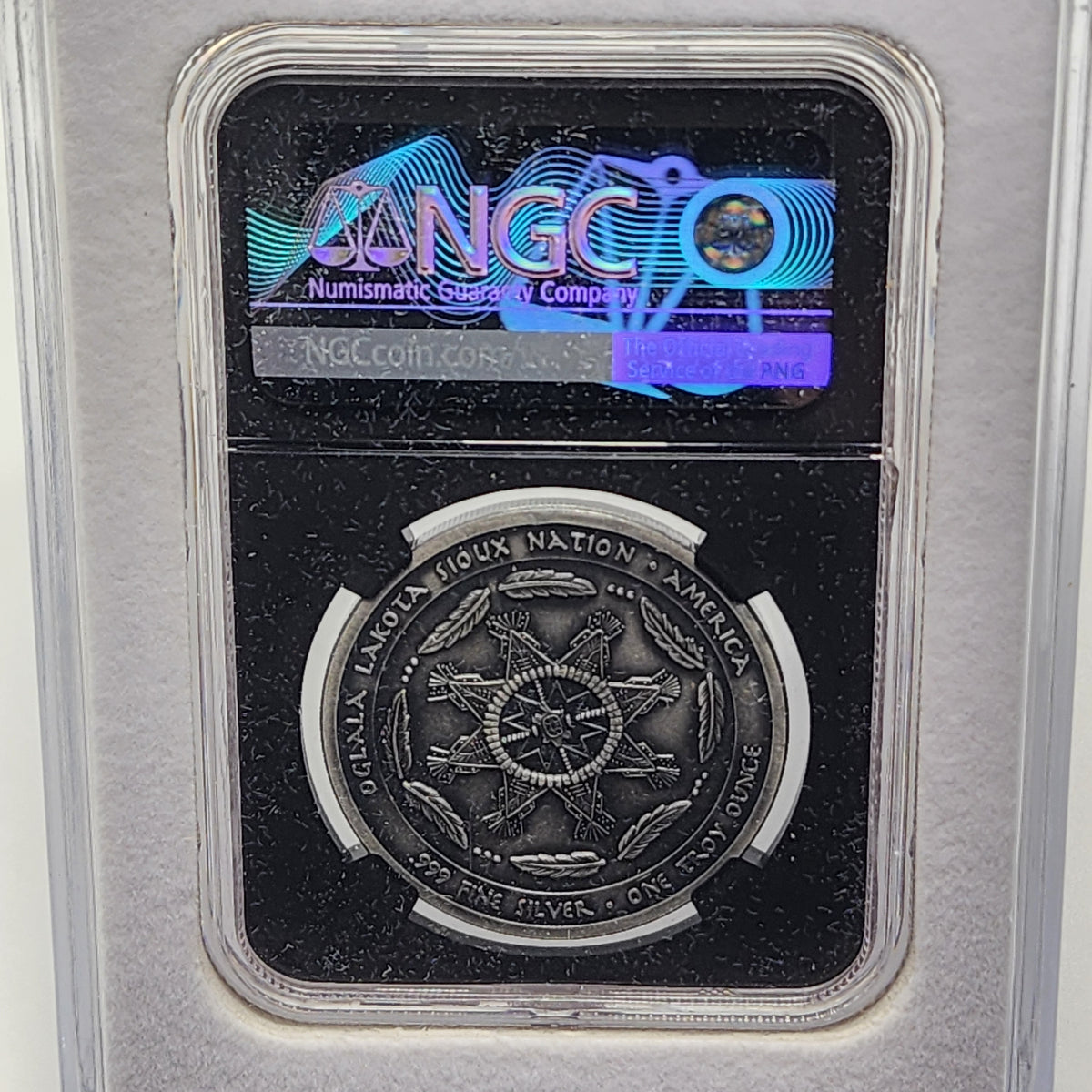 2025 Sioux Nation Native Spirit Dragonfly 1 oz Silver Coin with Metallic Wings, NGC MS 70